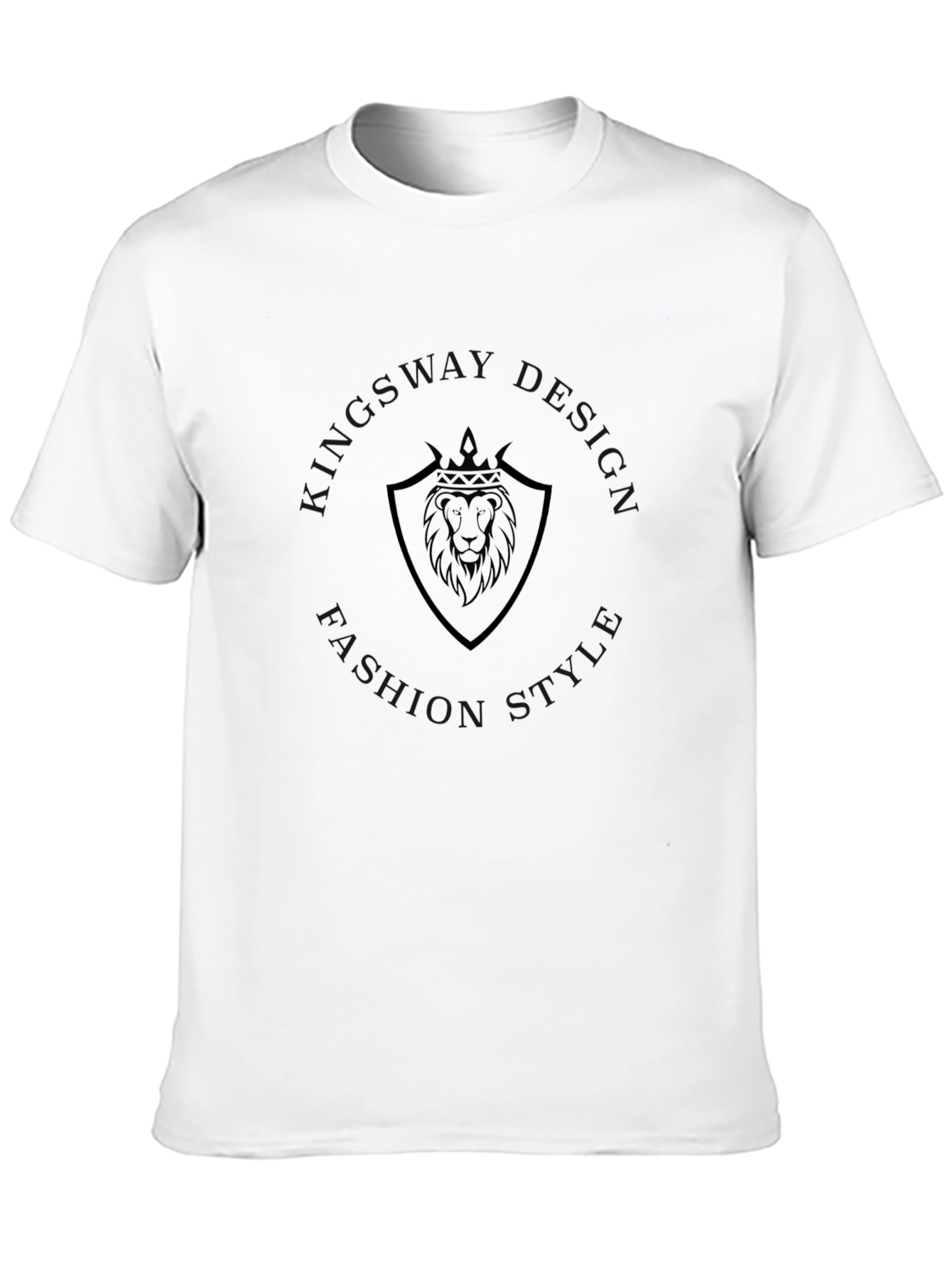 Lion Crest Black T-Shirt - Stylish & Comfortable