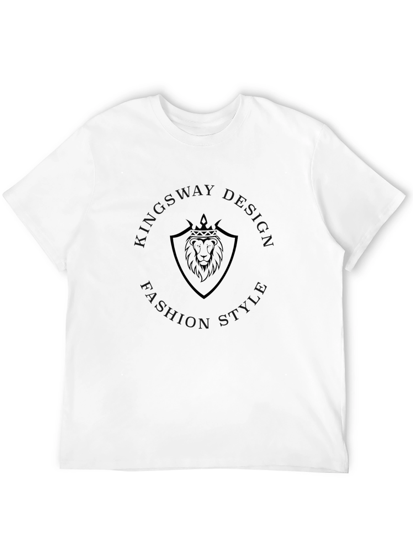 Lion Crest Black T-Shirt - Stylish & Comfortable