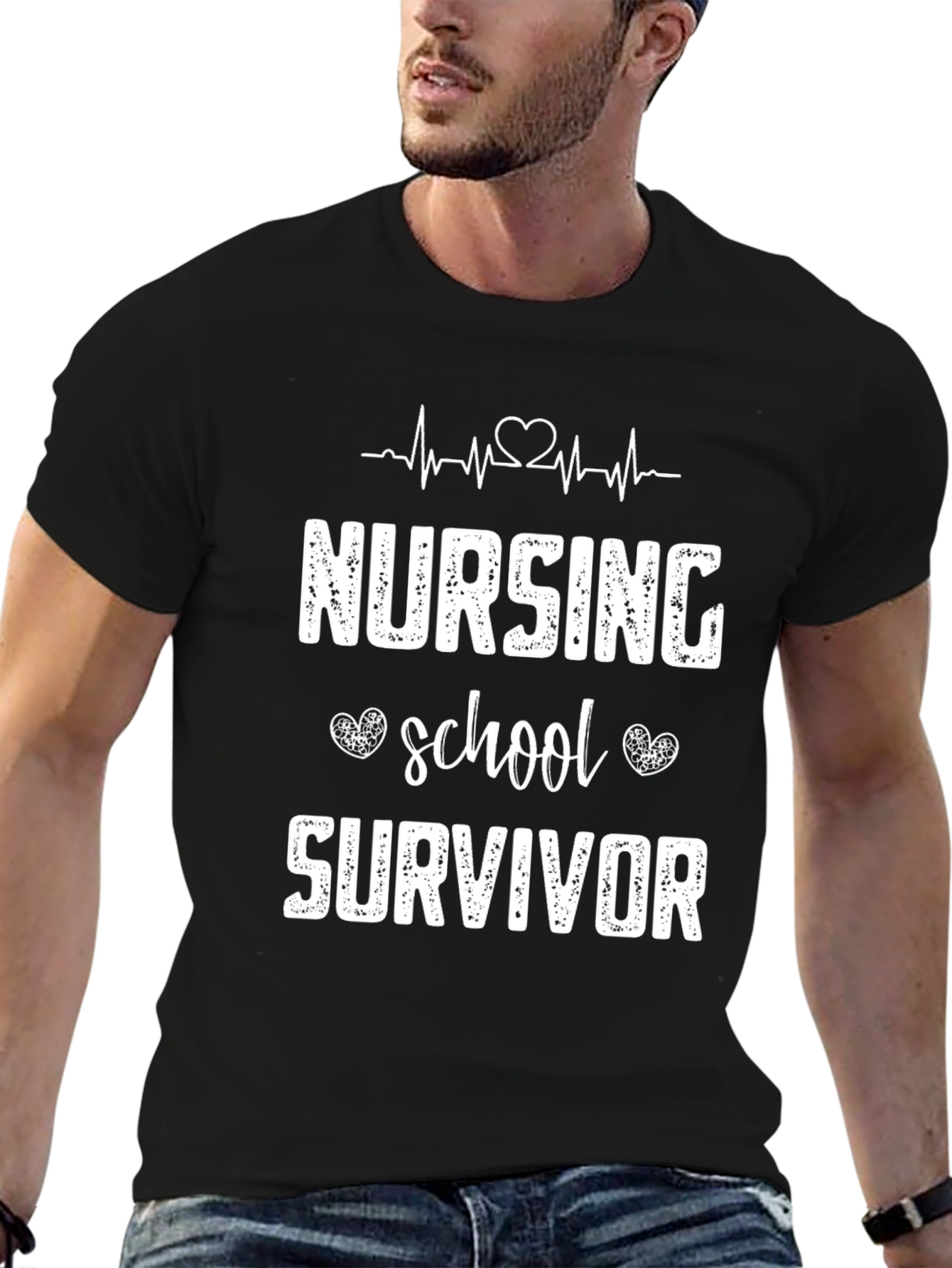 Nursing School Survivor T-Shirt - Black
