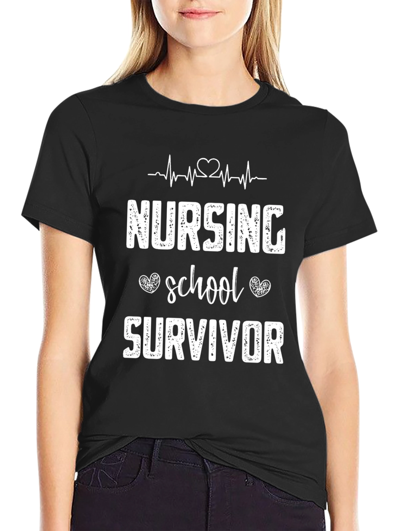 Nursing School Survivor T-Shirt - Black