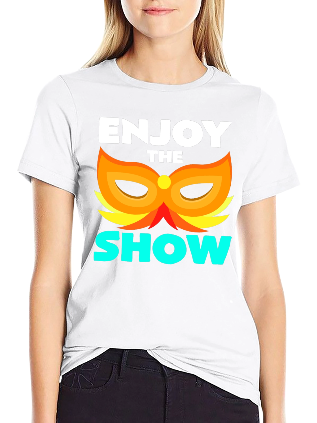 Enjoy the Show T-Shirt Black Graphic Tee