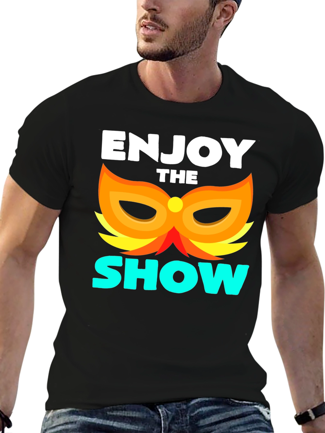 Enjoy the Show T-Shirt Black Graphic Tee