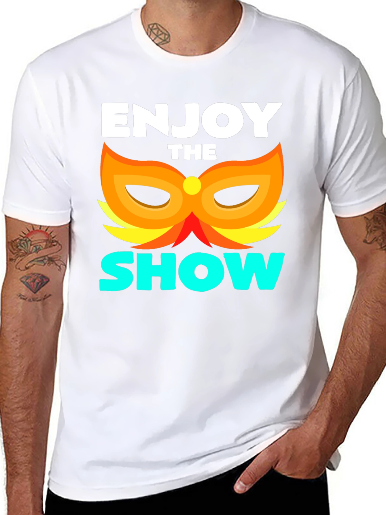 Enjoy the Show T-Shirt Black Graphic Tee
