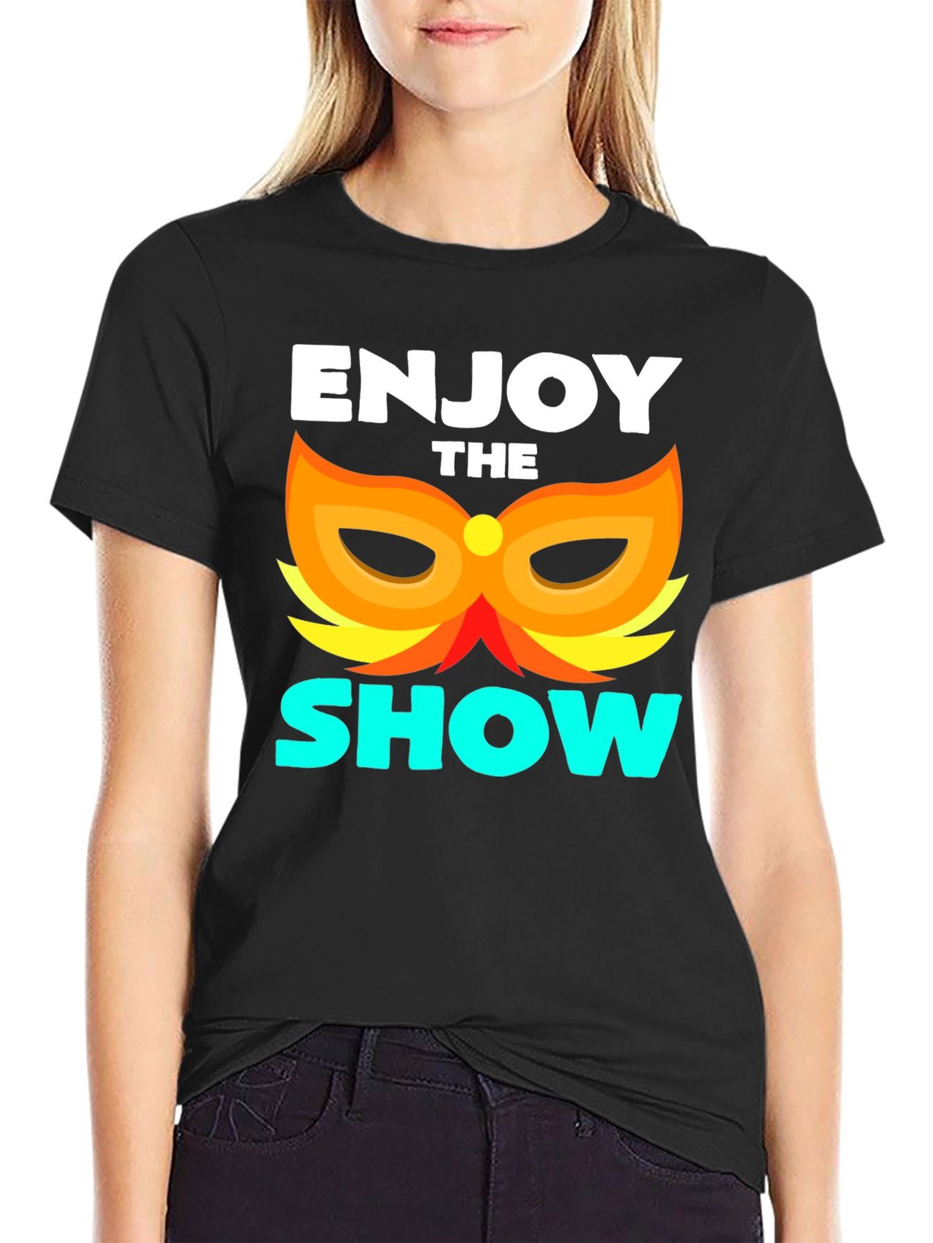 Enjoy the Show T-Shirt Black Graphic Tee