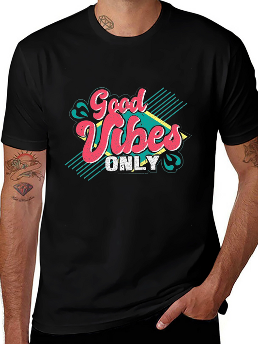 Good Vibes Only Graphic T-Shirt - Retro Style