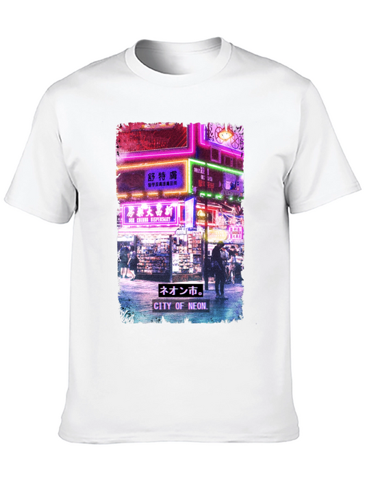 Neon City Graphic Tee - Urban Style Shirt