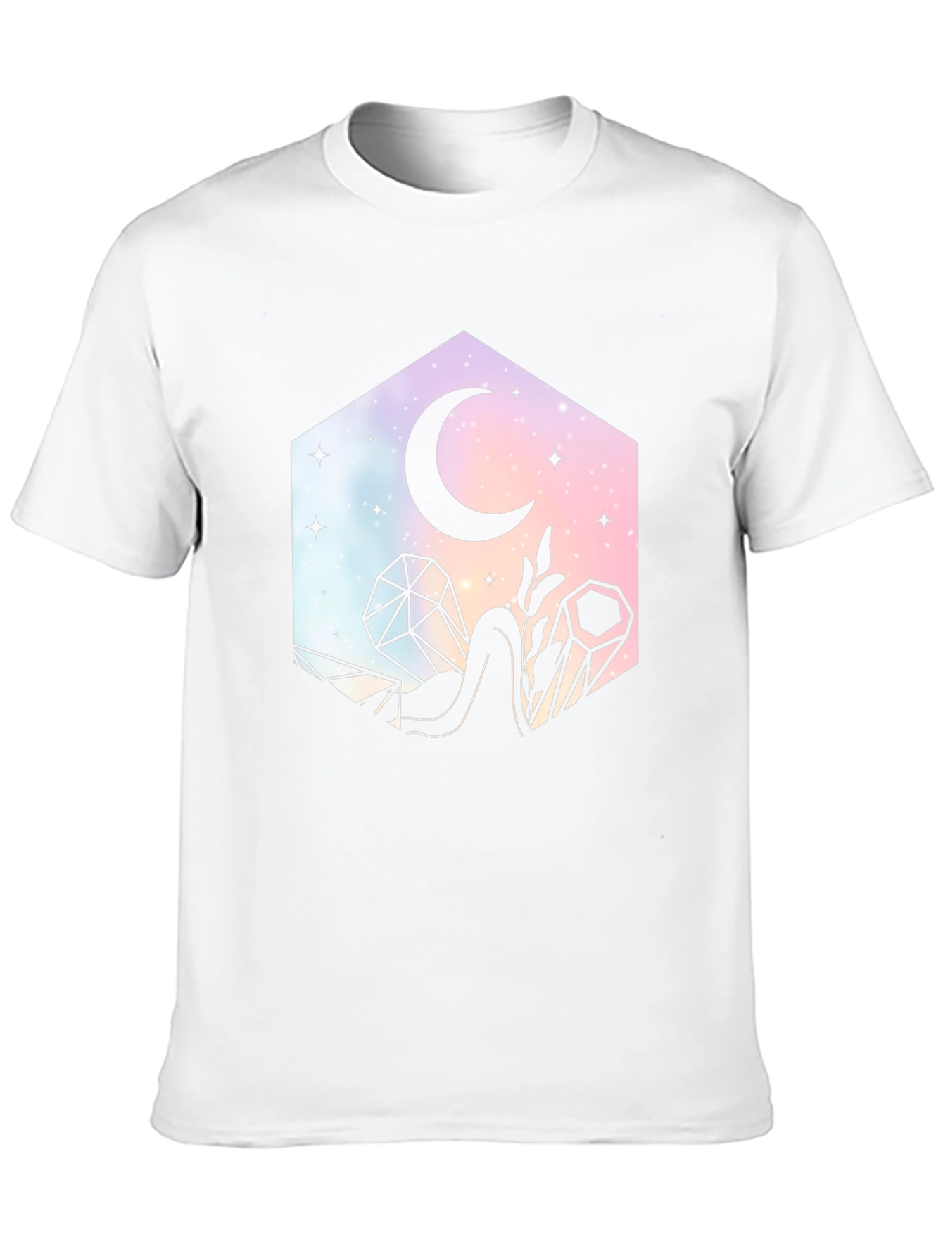 Celestial Crystal Black T-Shirt