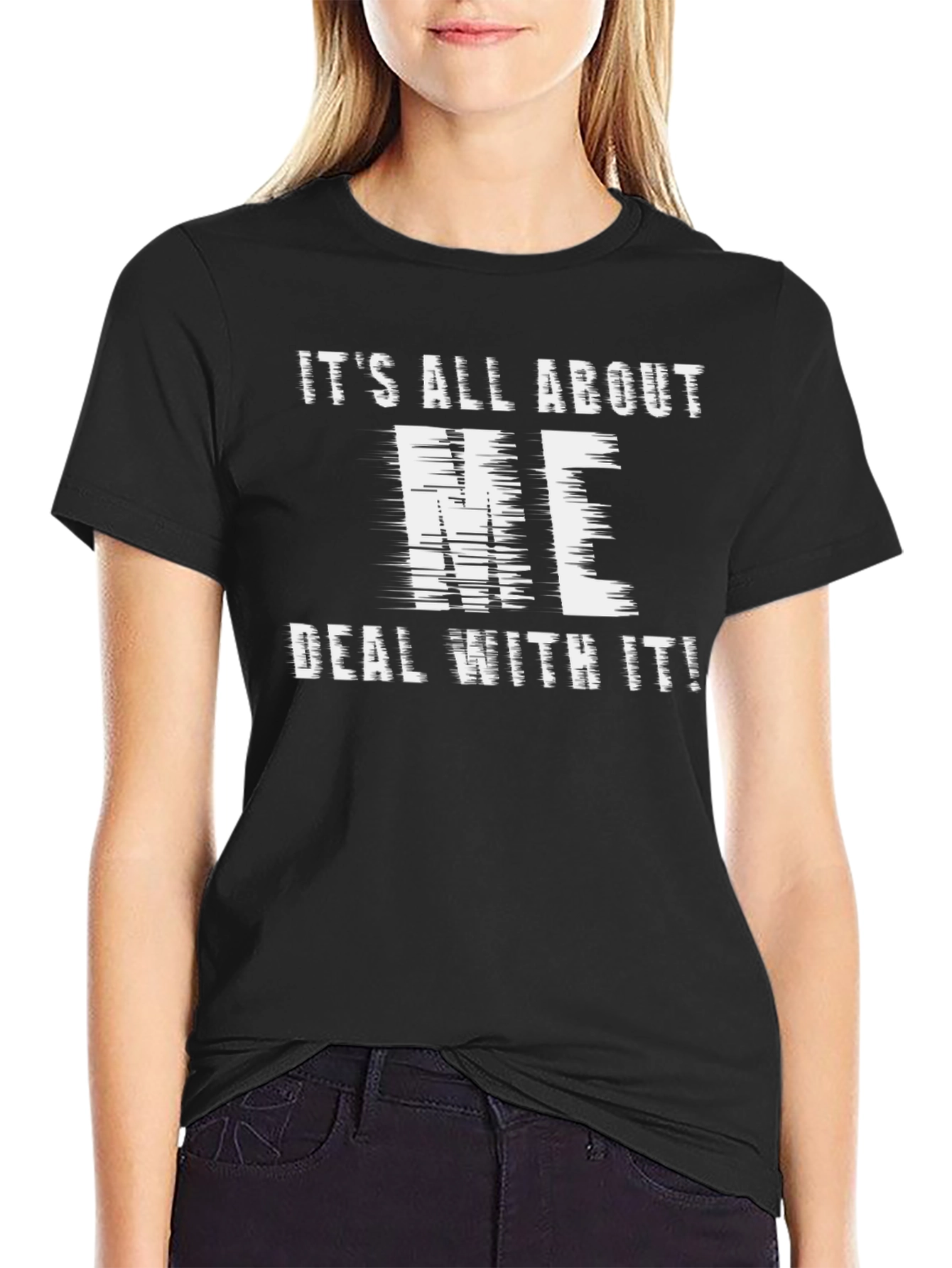Its All About Me Black Graphic Tee