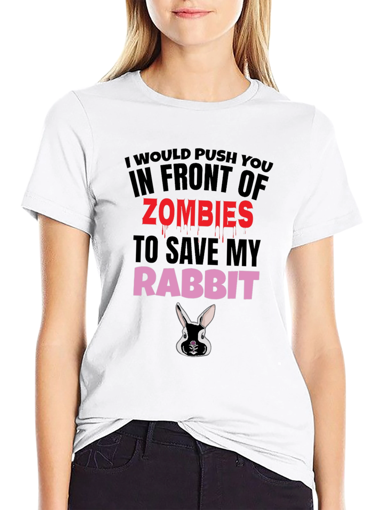 Zombie Rabbit Humor T-Shirt