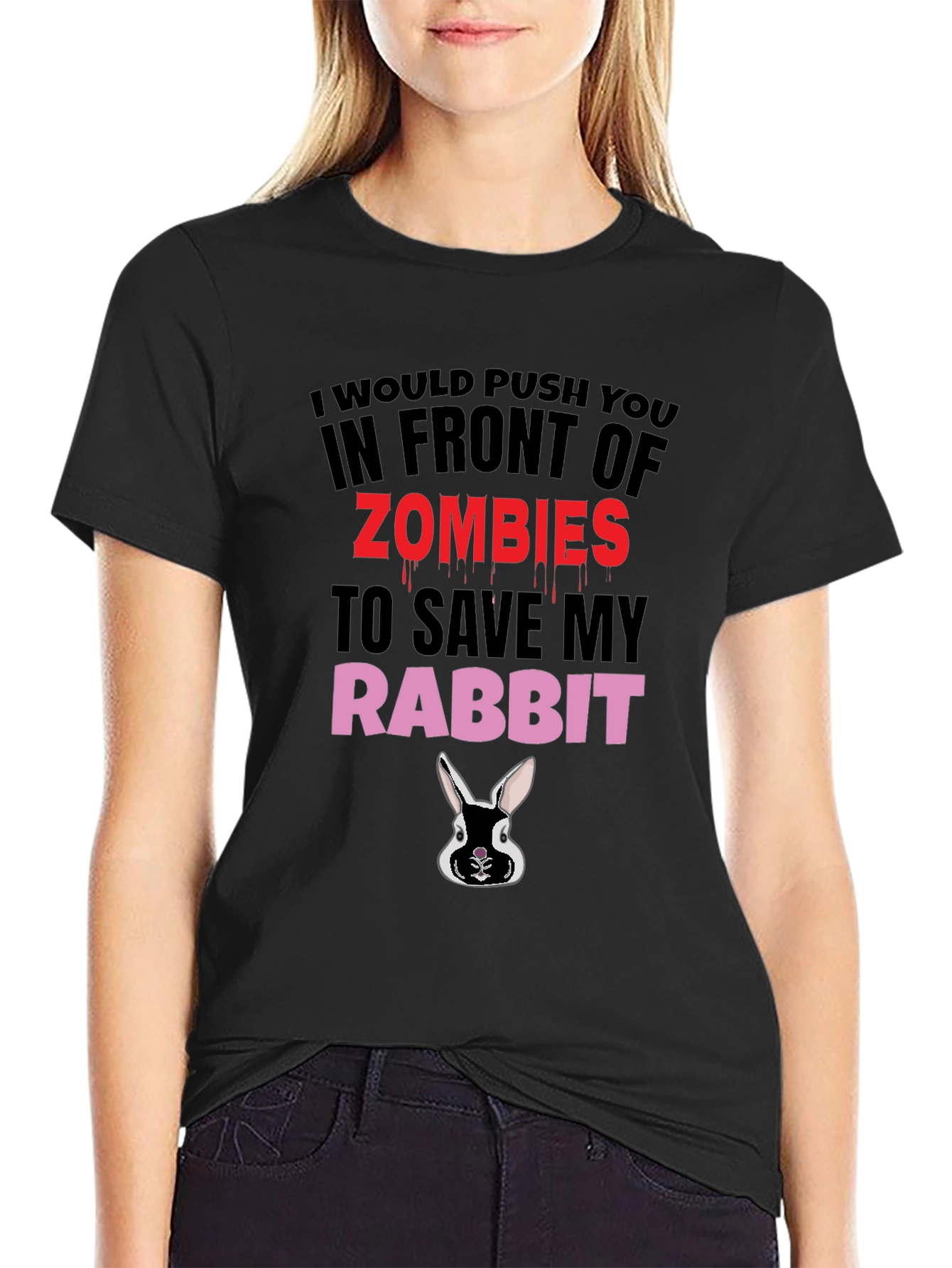 Zombie Rabbit Humor T-Shirt
