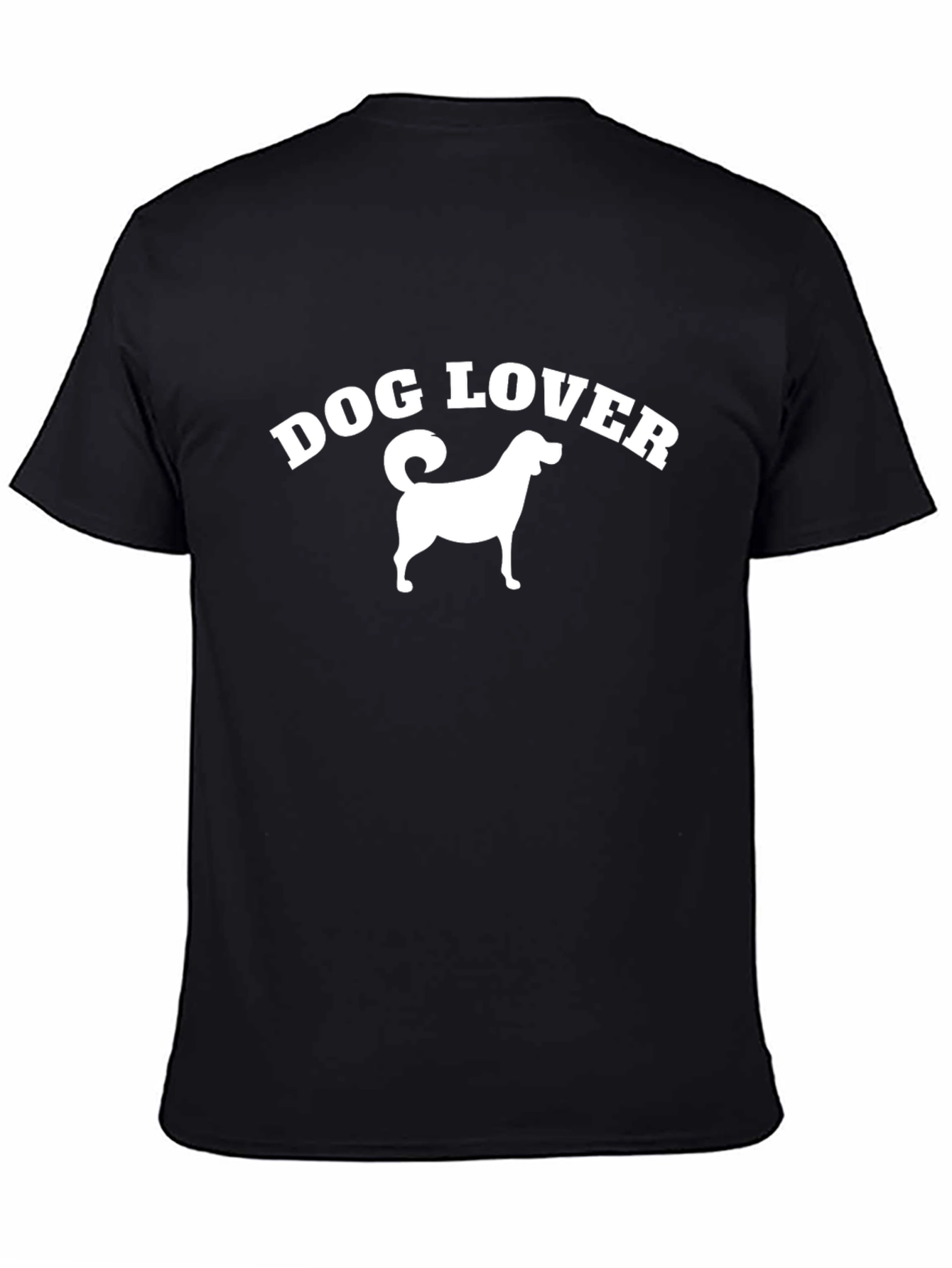 Dog Lover Graphic T-Shirt - Black