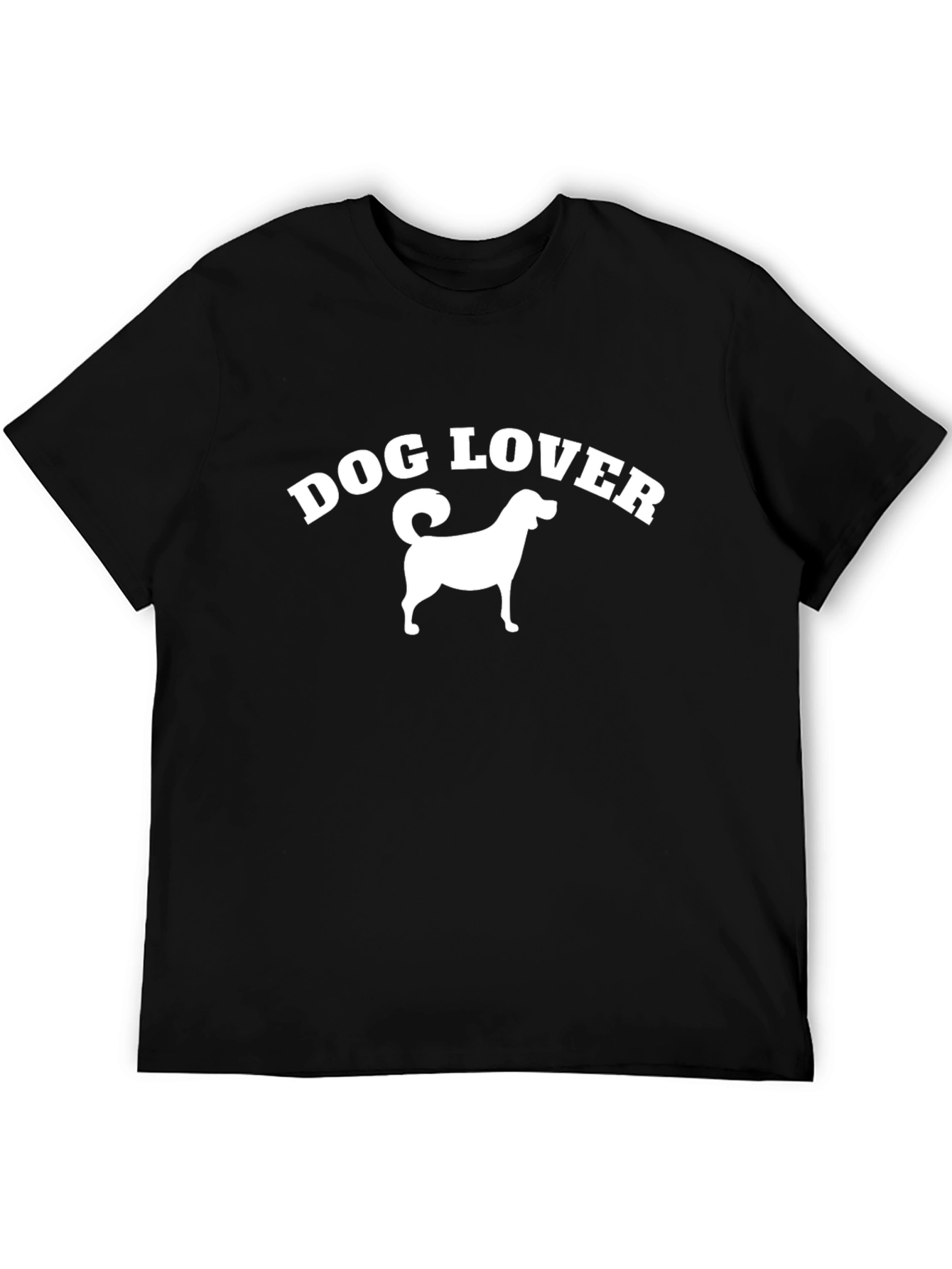 Dog Lover Graphic T-Shirt - Black