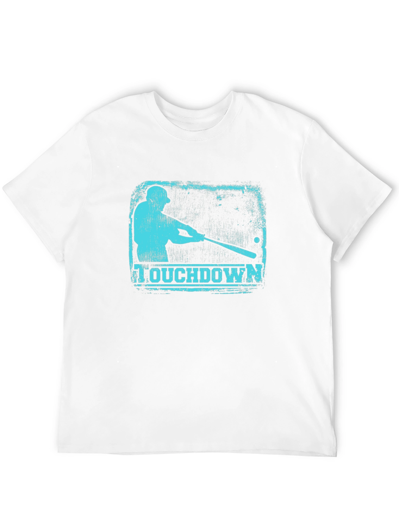 Touchdown Baseball Graphic Tee - Mens Black T-Shirt