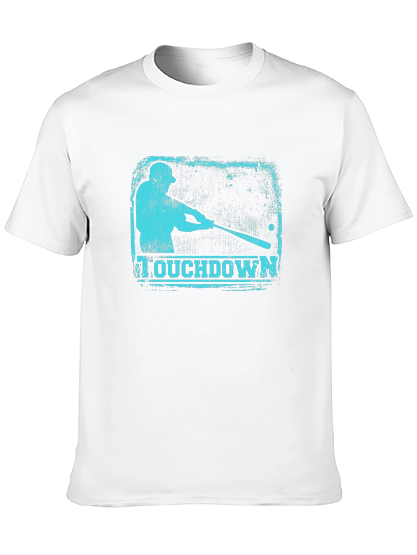 Touchdown Baseball Graphic Tee - Mens Black T-Shirt