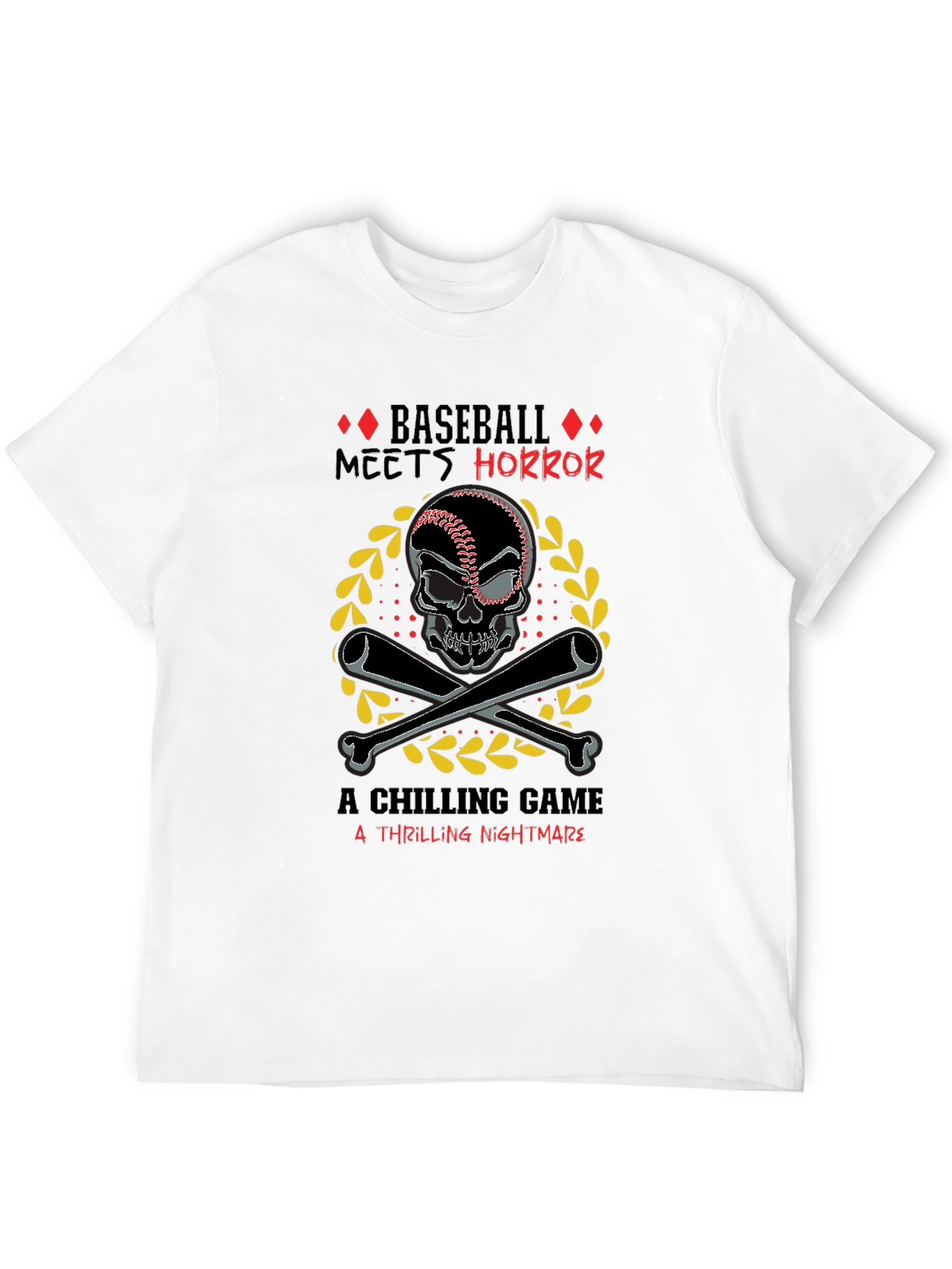 Baseball Horror T-Shirt - Chilling Nightmare