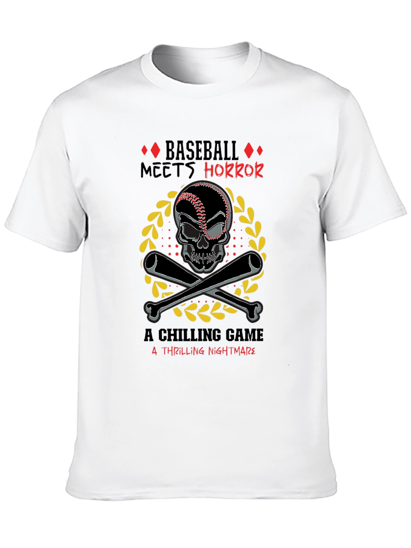 Baseball Horror T-Shirt - Chilling Nightmare