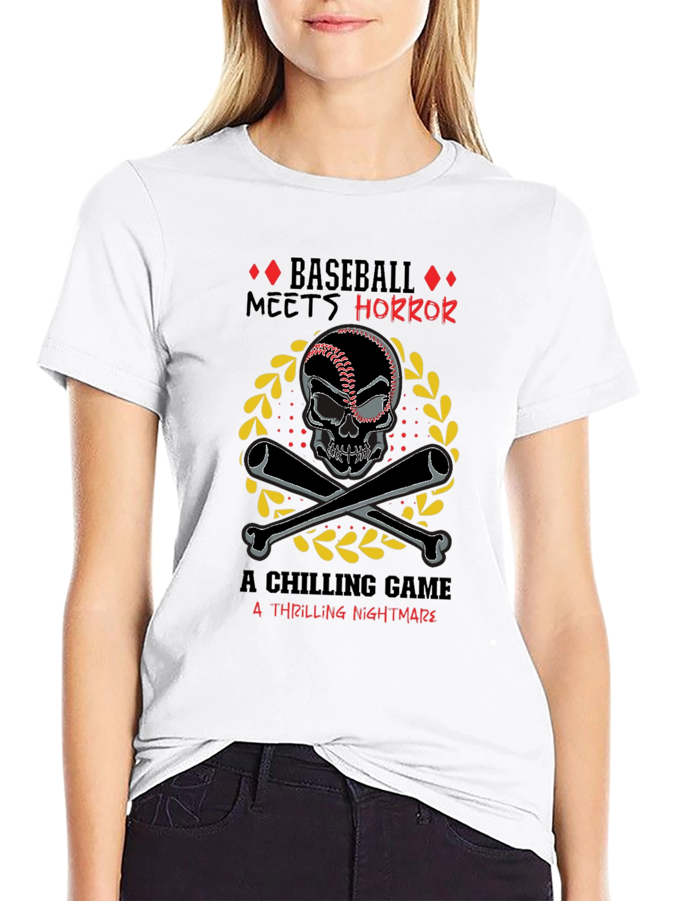 Baseball Horror T-Shirt - Chilling Nightmare