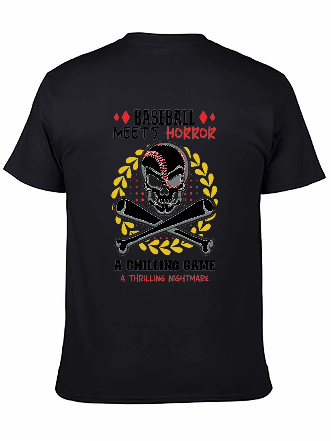 Baseball Horror T-Shirt - Chilling Nightmare
