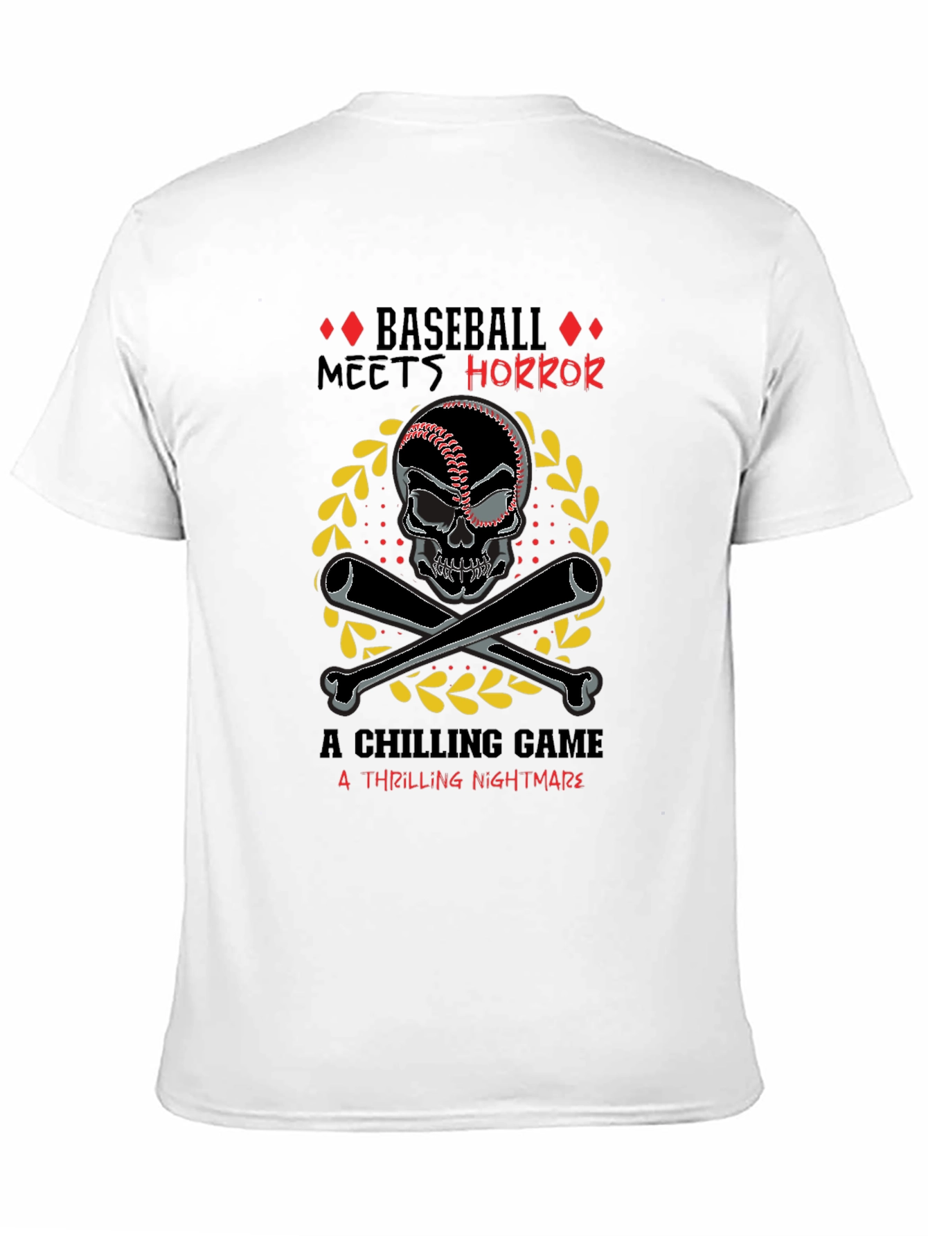 Baseball Horror T-Shirt - Chilling Nightmare