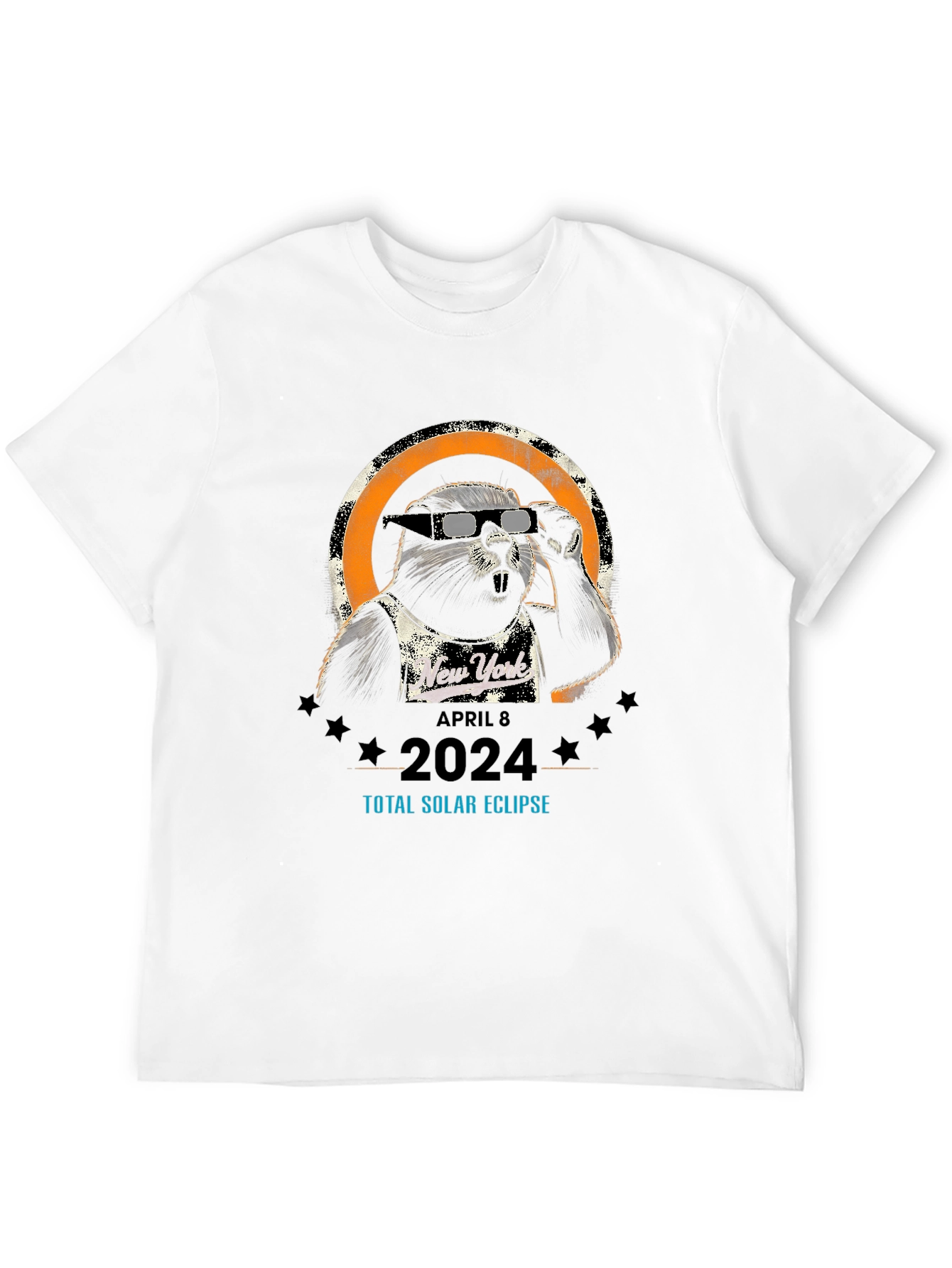 New York 2024 Total Solar Eclipse Beaver T-Shirt