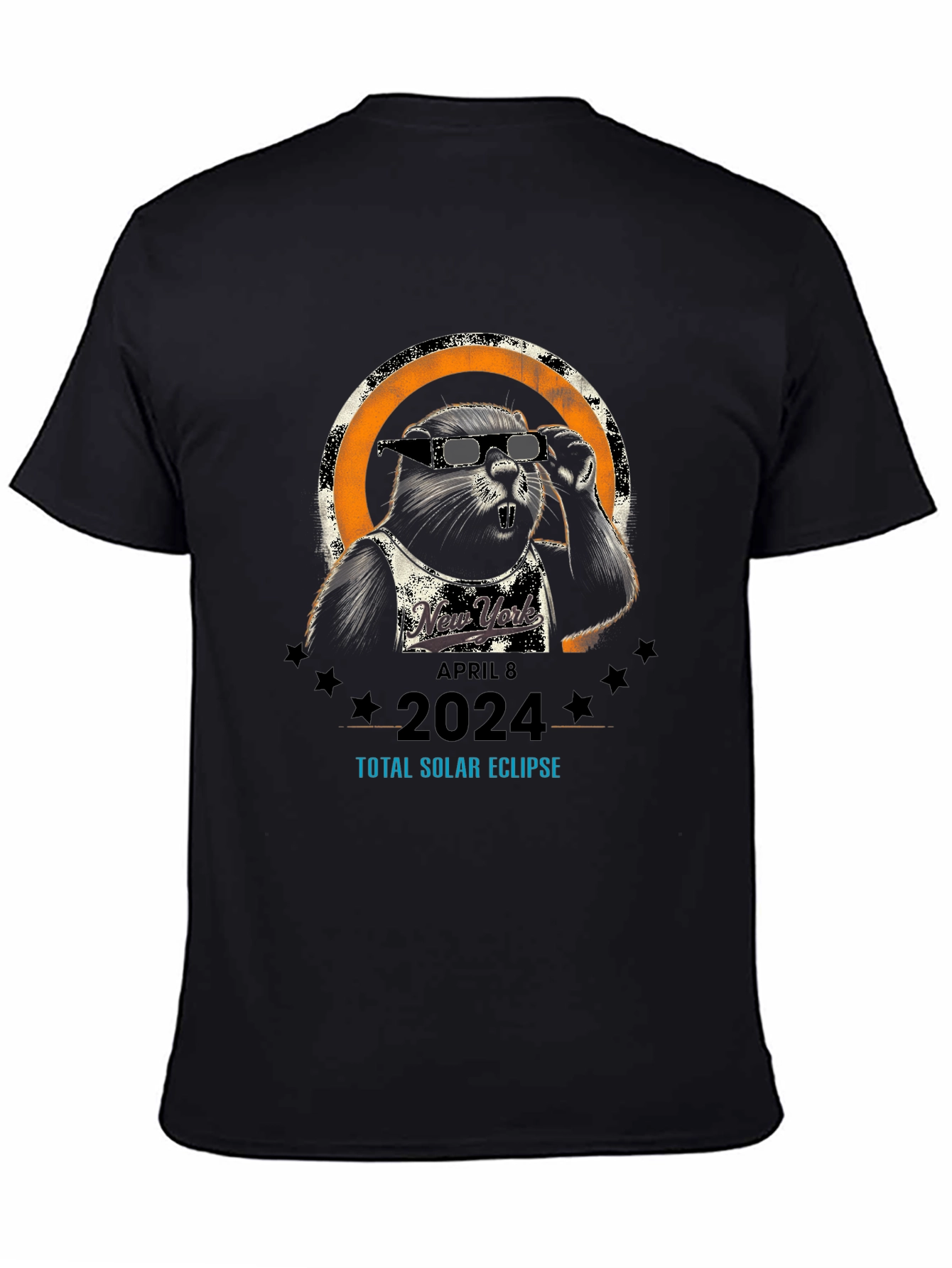 New York 2024 Total Solar Eclipse Beaver T-Shirt