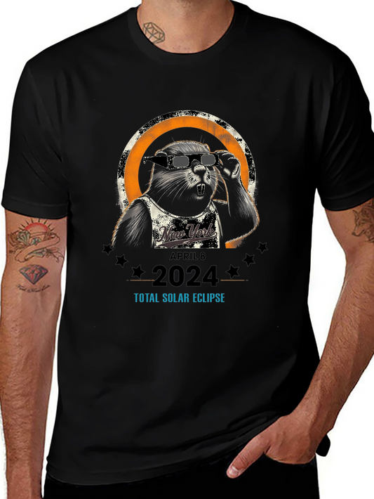 New York 2024 Total Solar Eclipse Beaver T-Shirt
