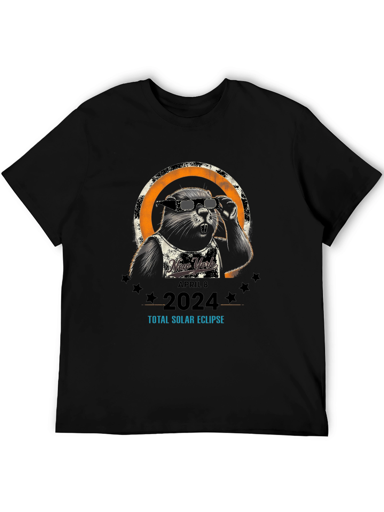 New York 2024 Total Solar Eclipse Beaver T-Shirt