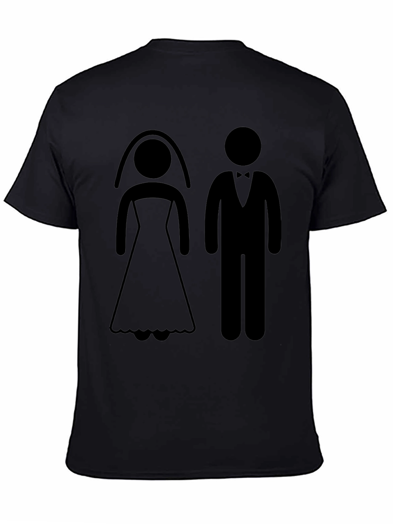 Bride and Groom Graphic Tee - Wedding Celebration T-Shirt