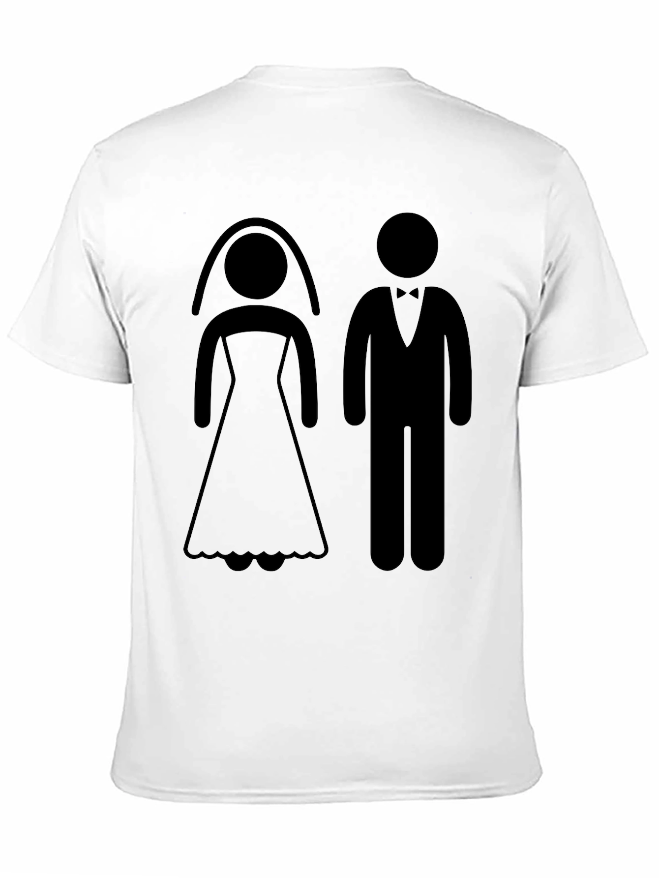 Bride and Groom Graphic Tee - Wedding Celebration T-Shirt