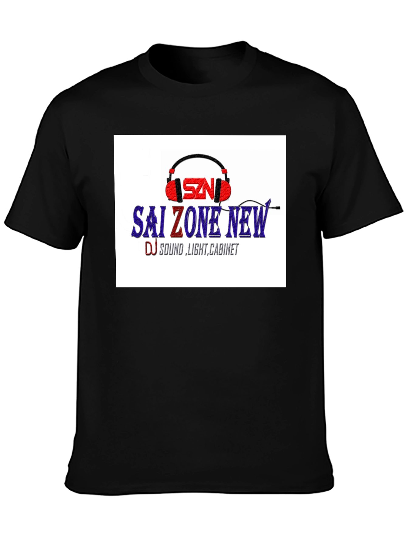 Sai Zone New Black Graphic T-Shirt