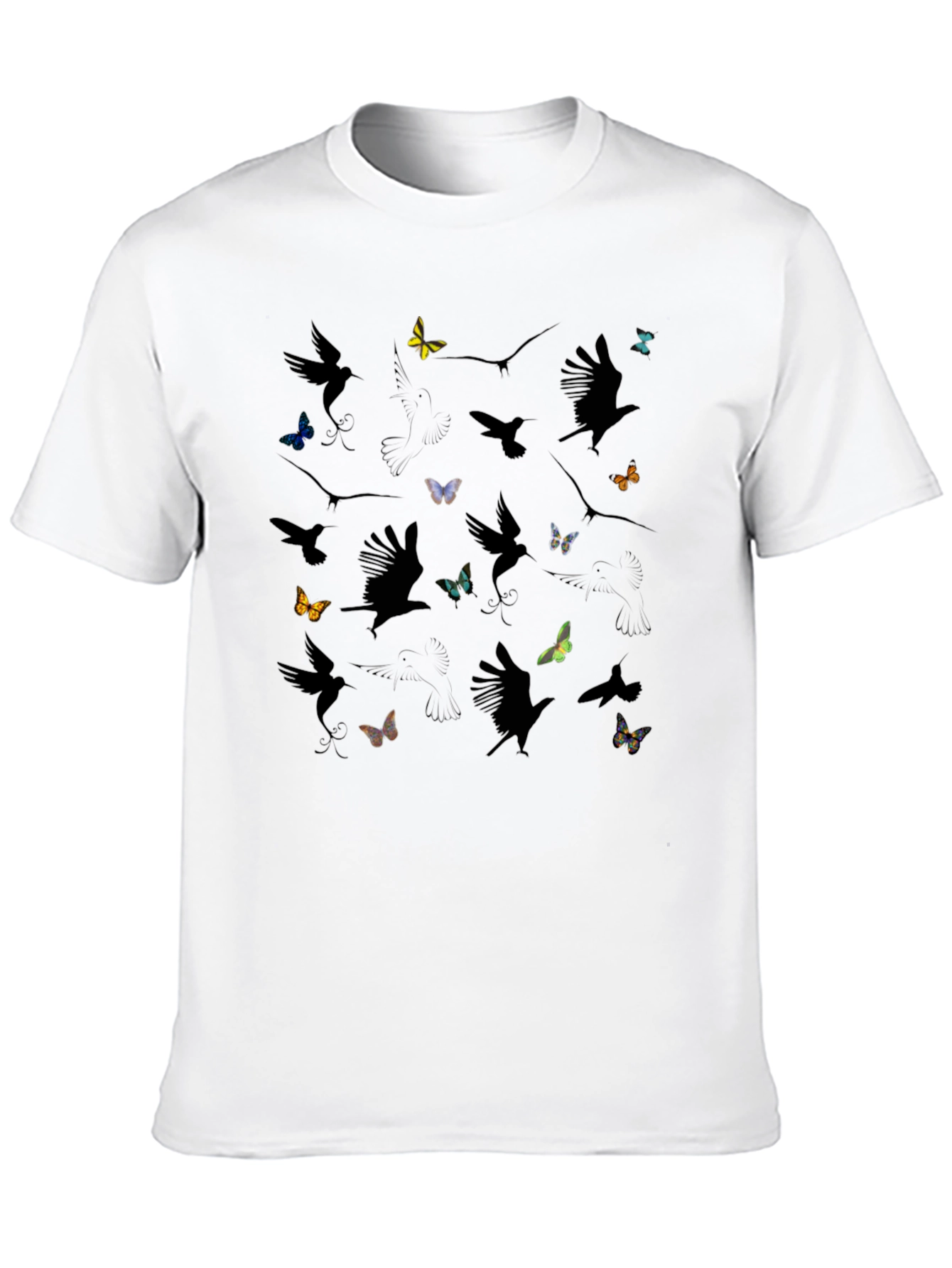 Birds and Butterflies Graphic Tee