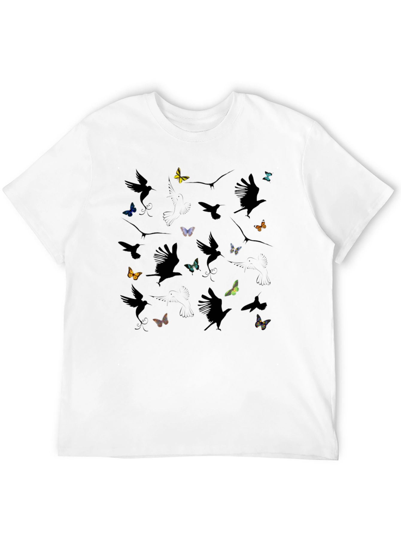 Birds and Butterflies Graphic Tee