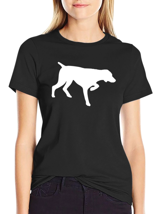 Dog Silhouette Graphic T-Shirt