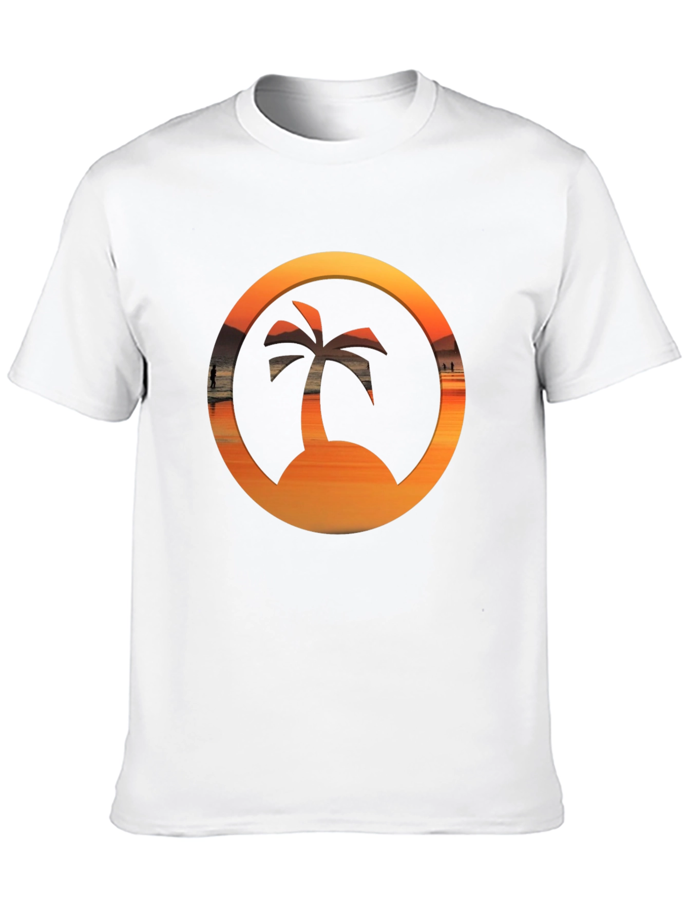 Sunset Palm Tree Graphic Tee