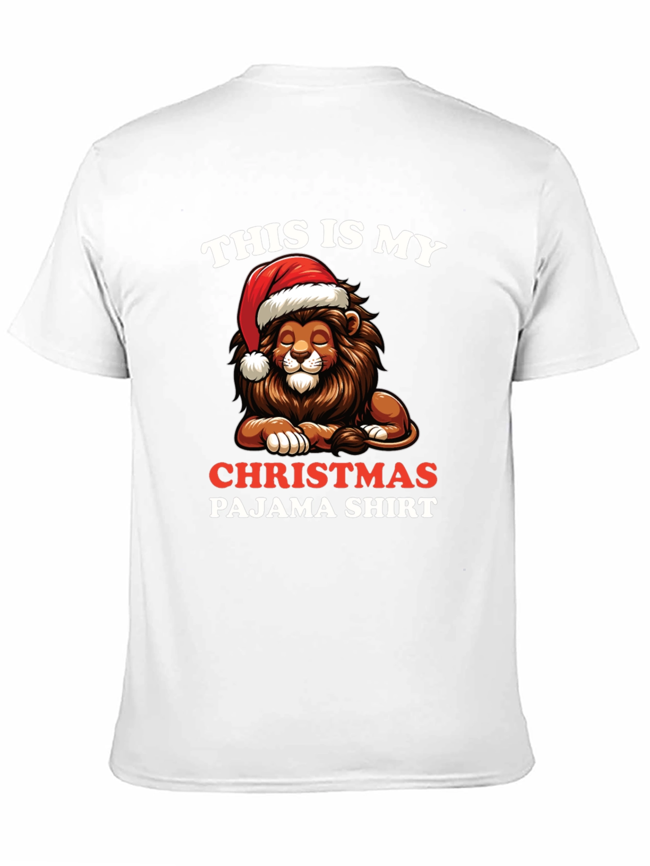 Christmas Lion Pajama Shirt