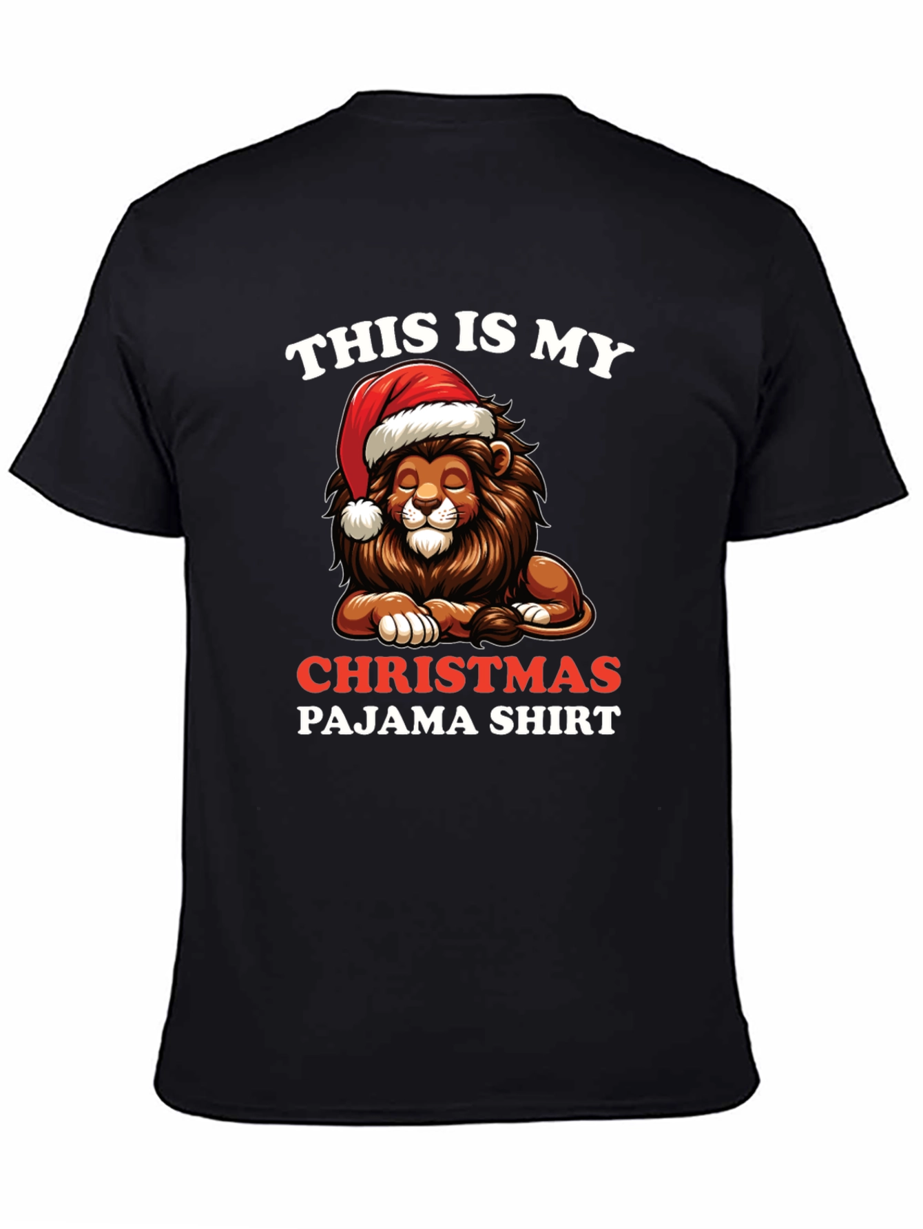 Christmas Lion Pajama Shirt