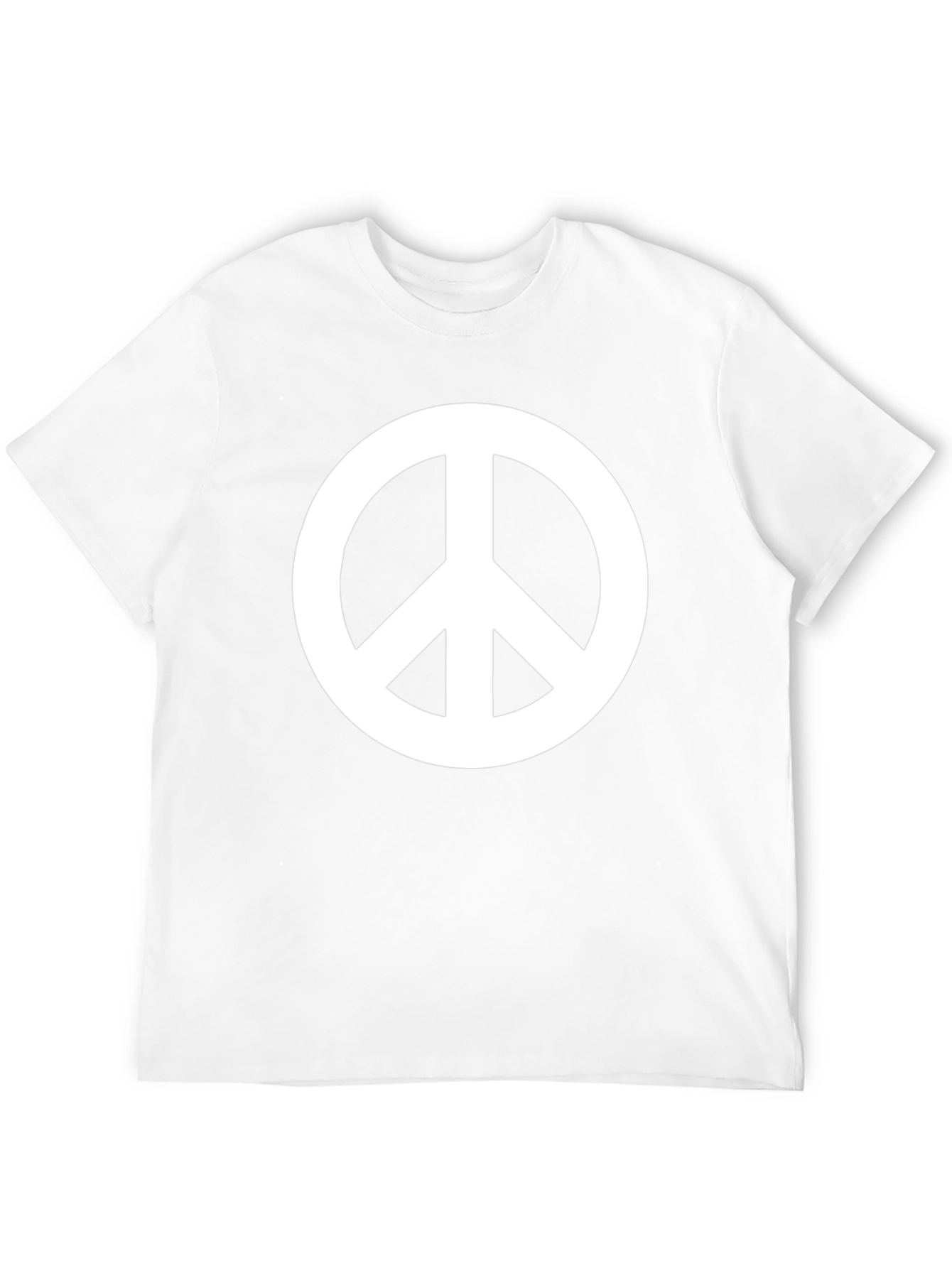 Peace Sign Graphic Black T-Shirt