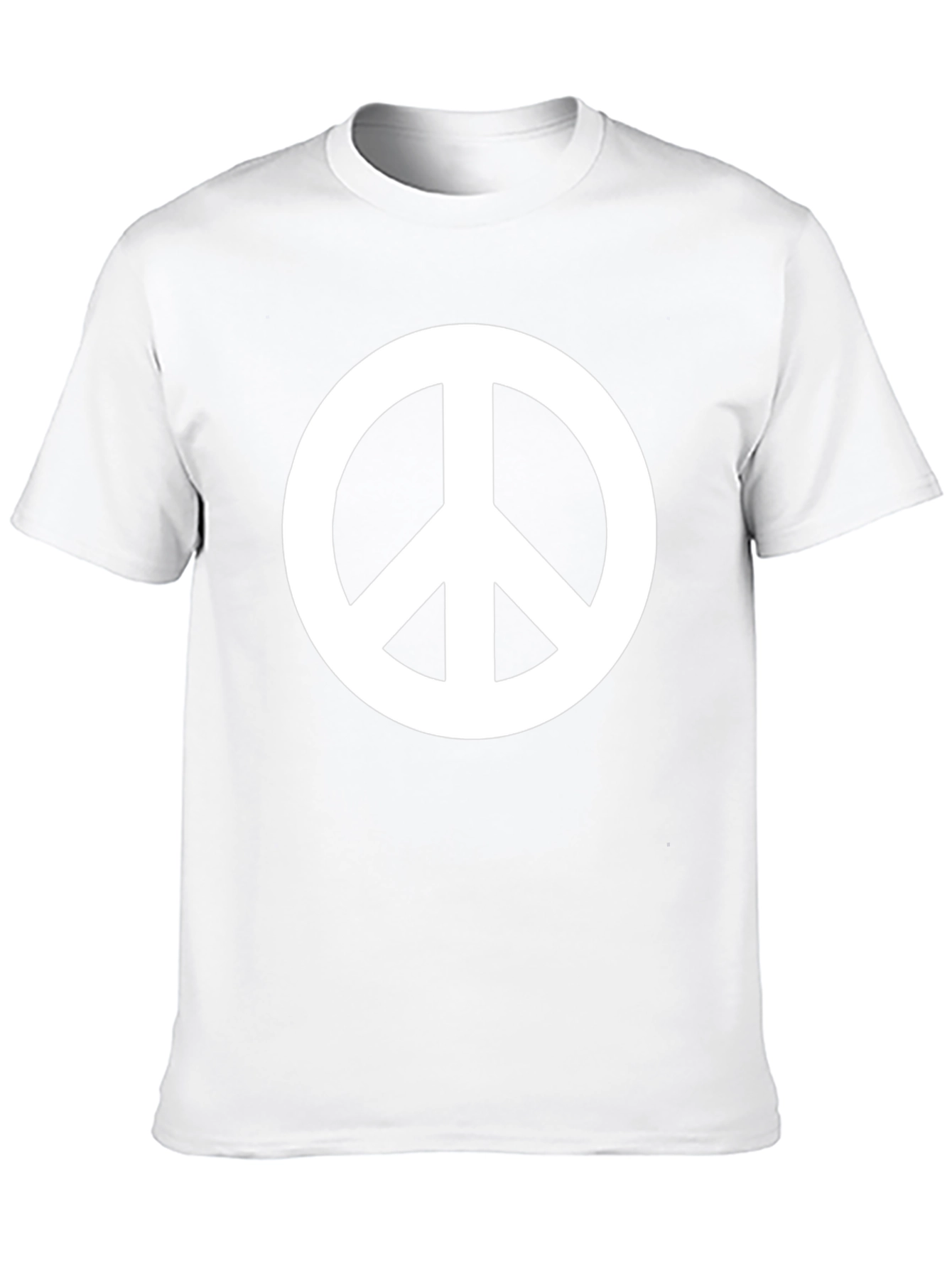 Peace Sign Graphic Black T-Shirt