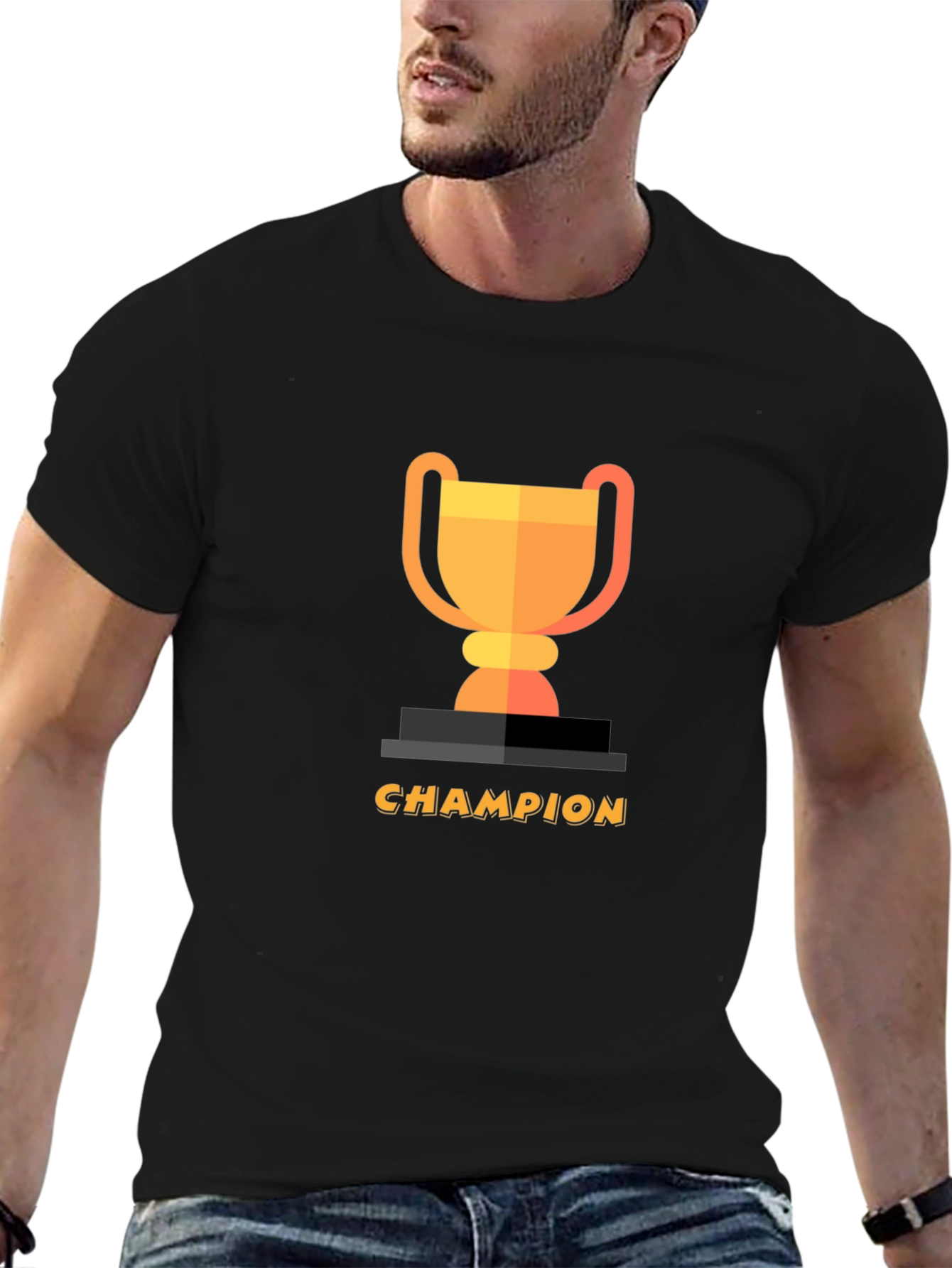 Champion Trophy Graphic Black T-Shirt