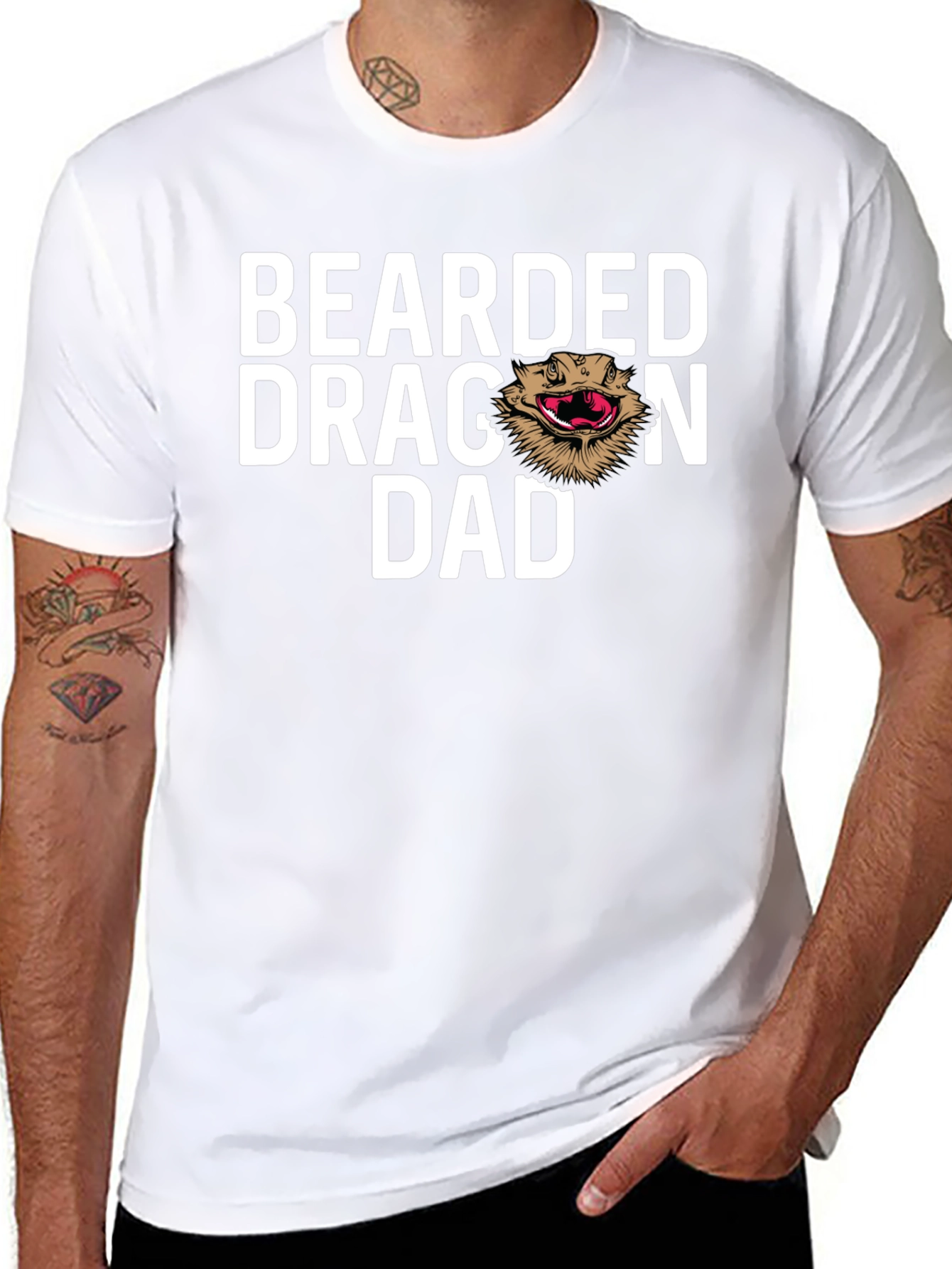 Bearded Dragon Dad T-Shirt - Reptile Lover Tee
