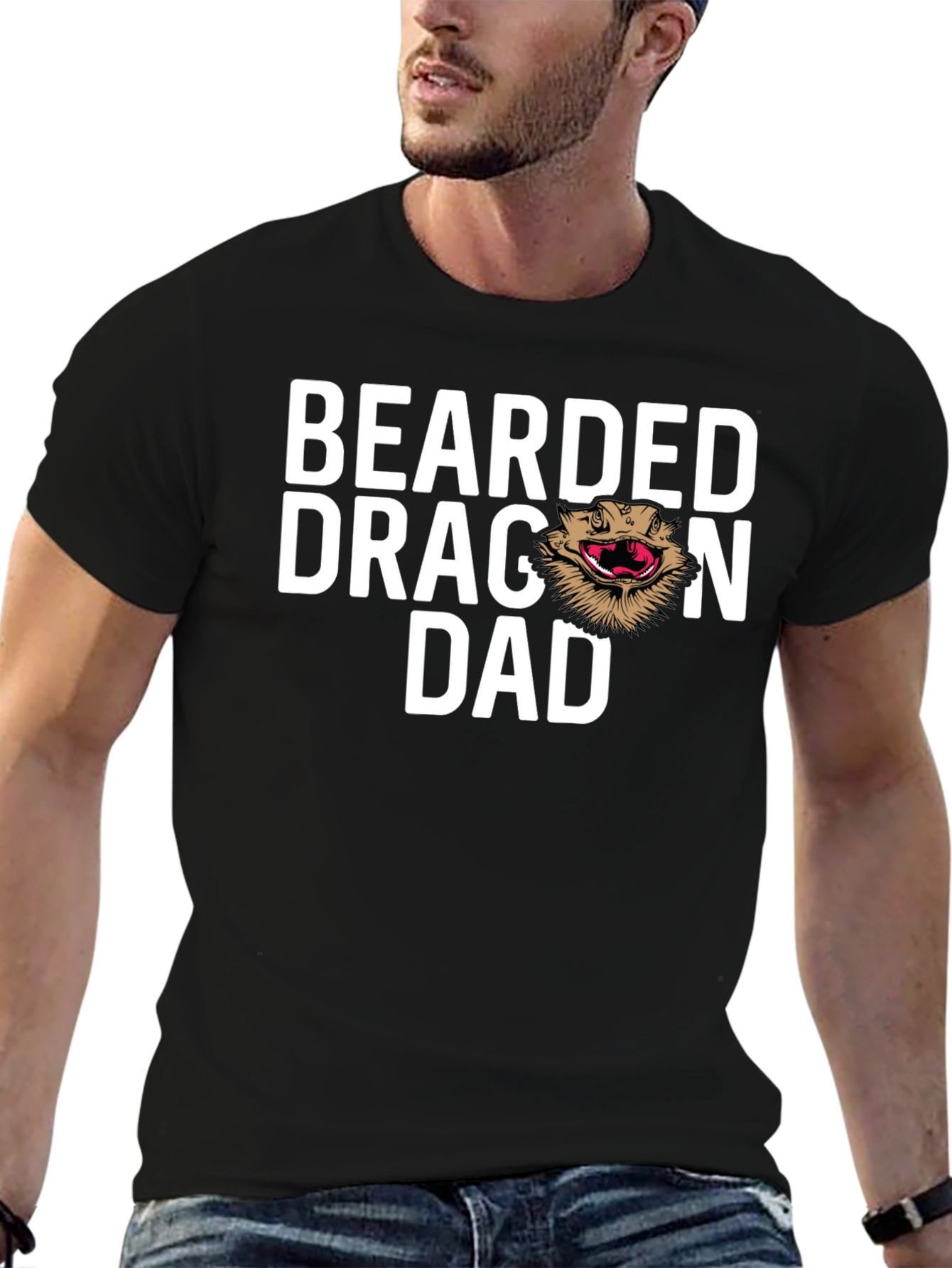 Bearded Dragon Dad T-Shirt - Reptile Lover Tee