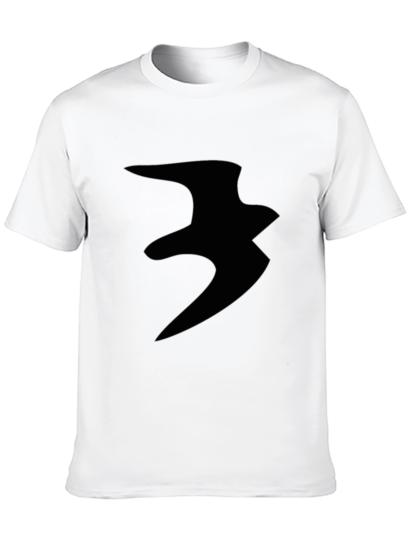 Abstract Print Black Casual T-Shirt