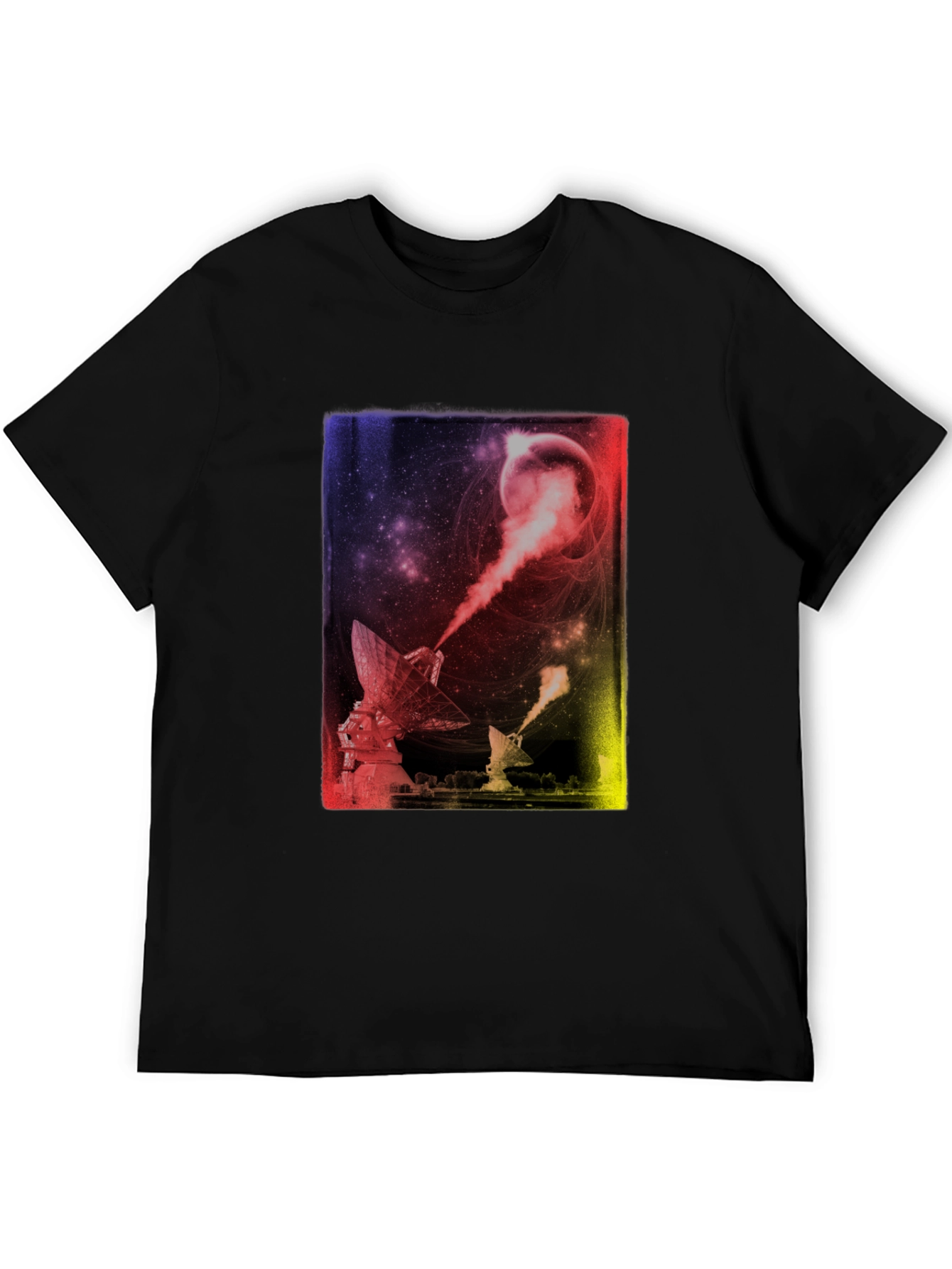Cosmic Telescope Graphic Tee - Soft Cotton Comfort