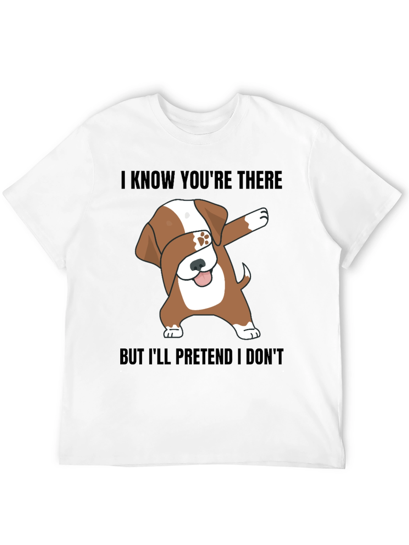 Funny Dog Dabbing Graphic T-Shirt