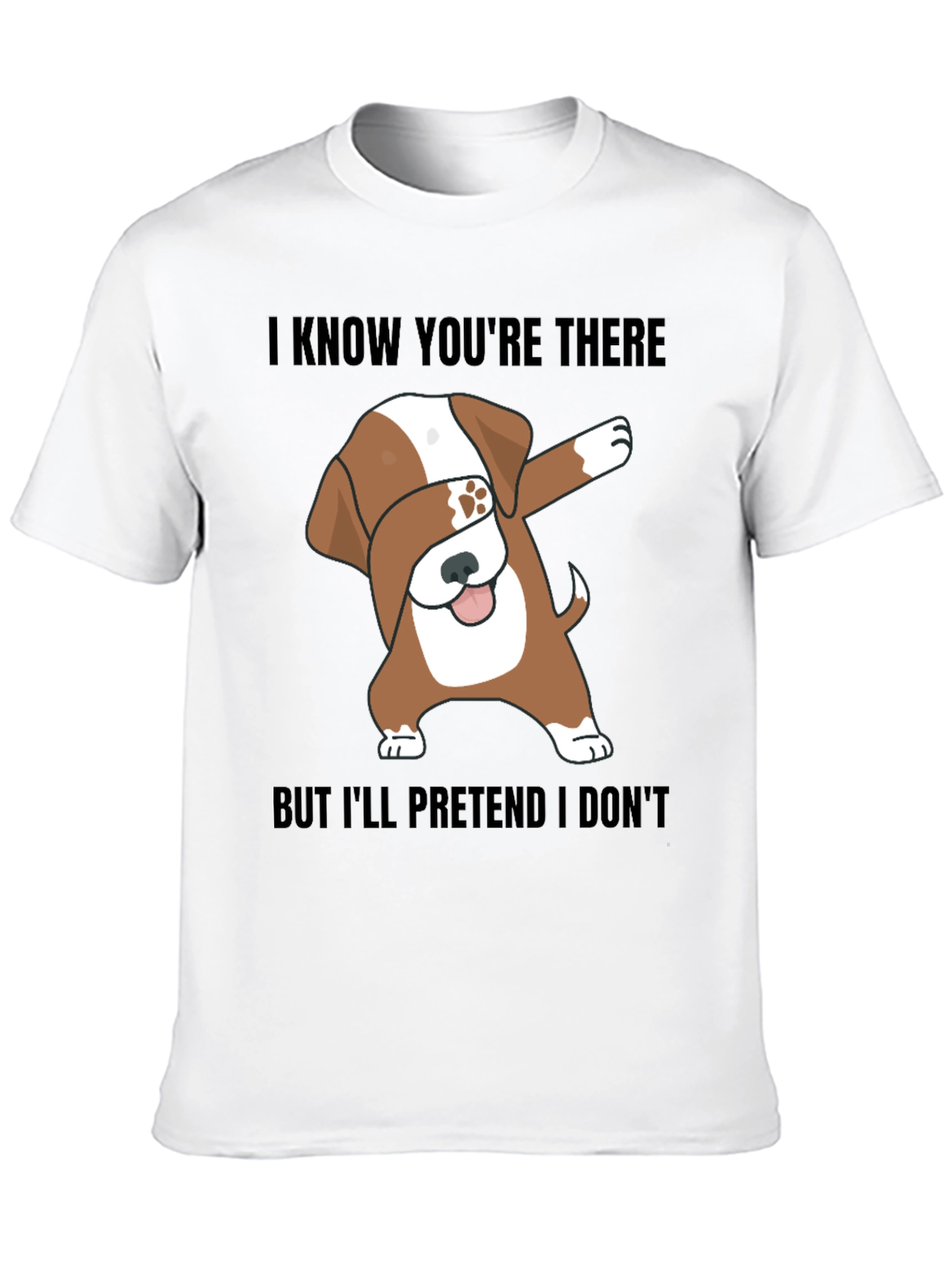 Funny Dog Dabbing Graphic T-Shirt