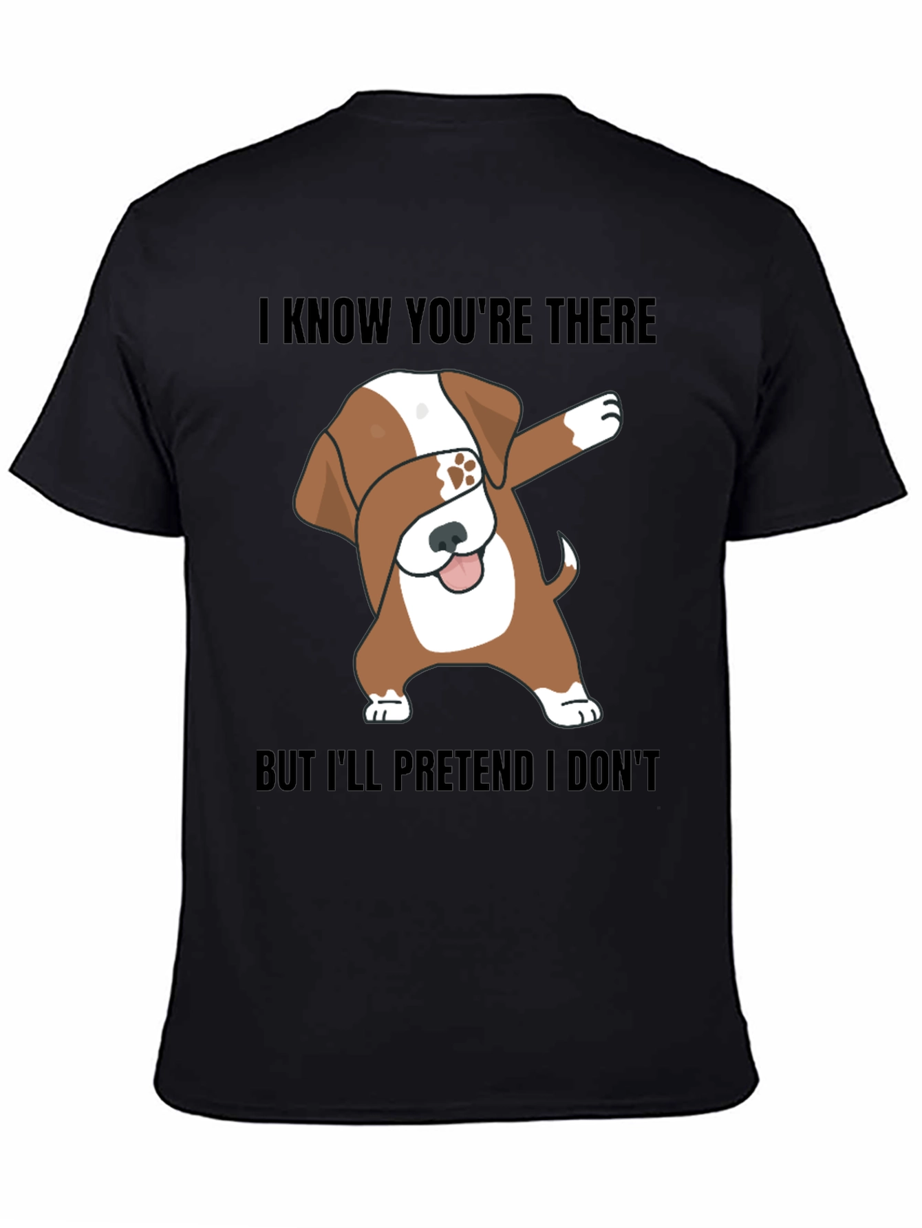 Funny Dog Dabbing Graphic T-Shirt