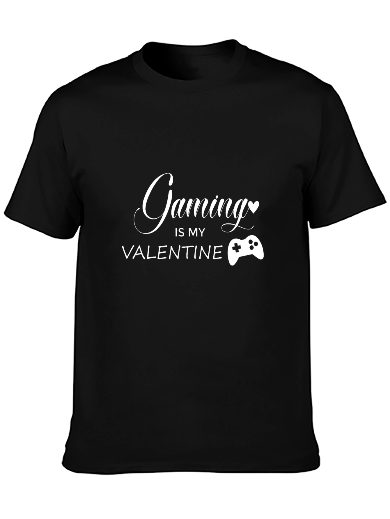 Gaming is My Valentine Black T-Shirt