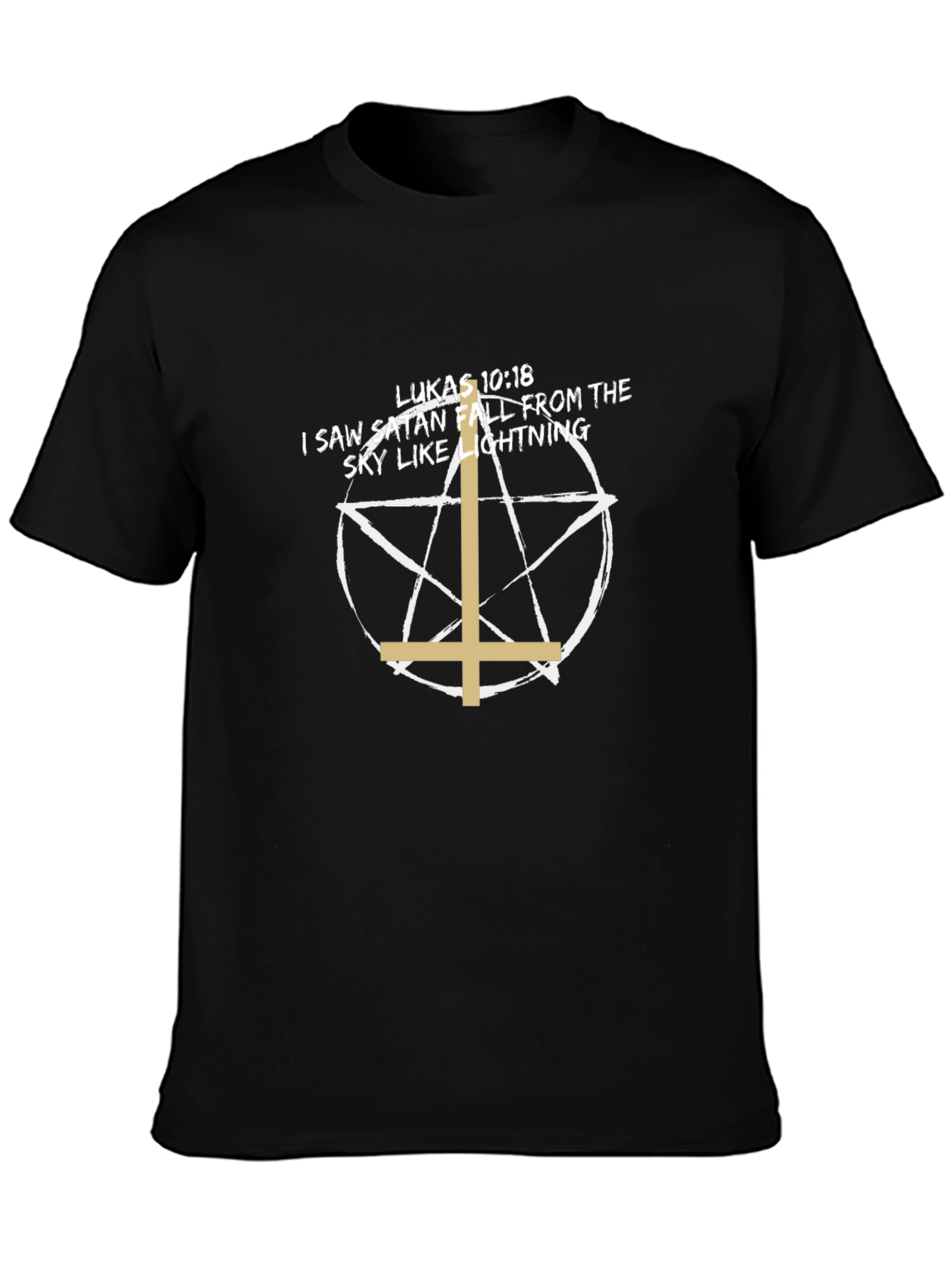 Satan Falling T-Shirt - Lukas 10:18 Tee