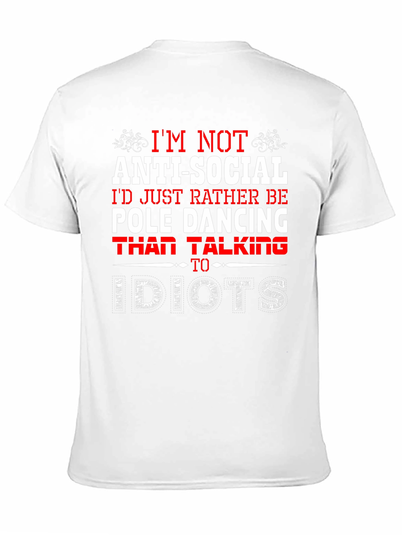 Anti-Social Pole Dancing Graphic T-Shirt