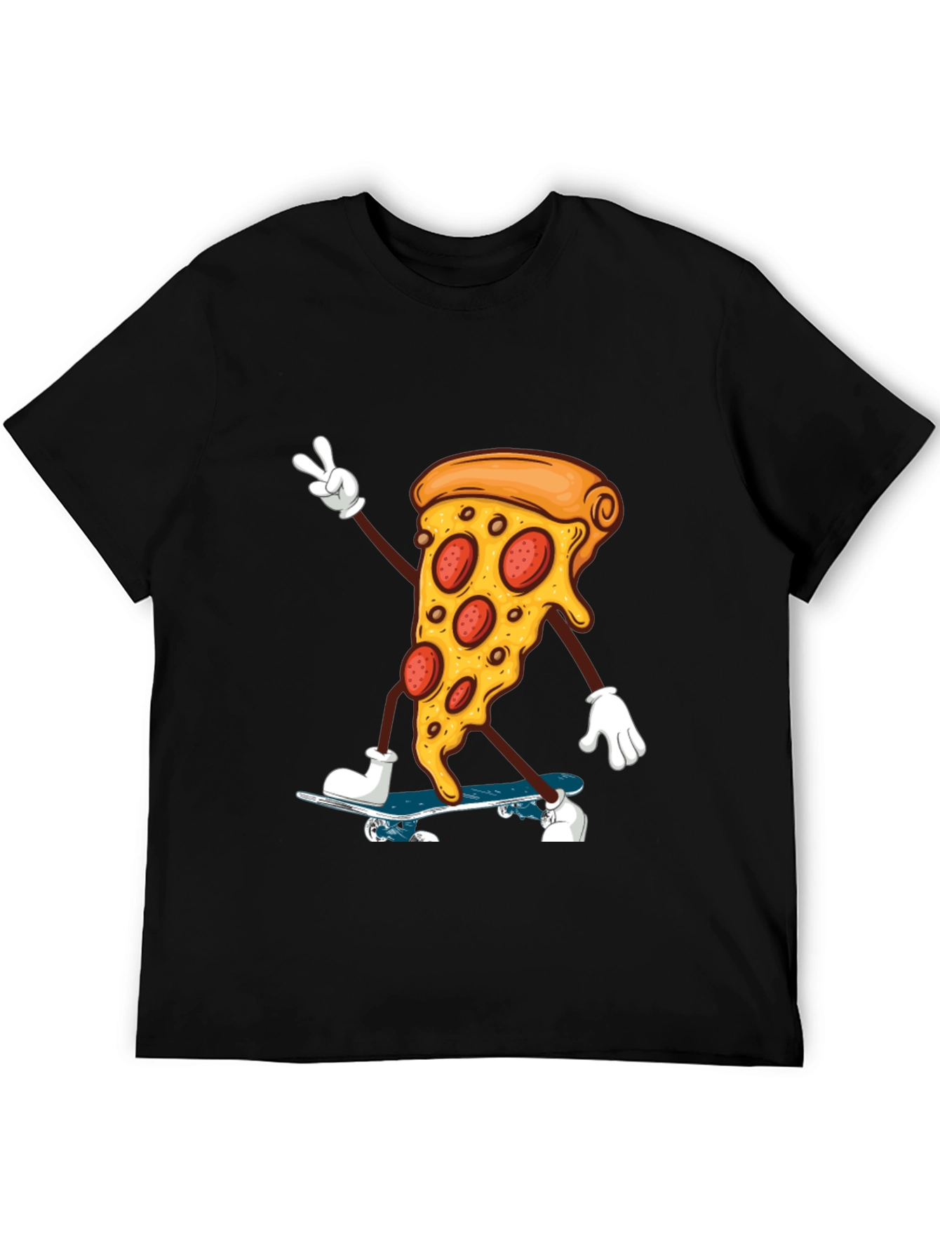 Pizza Skateboarder Graphic Tee